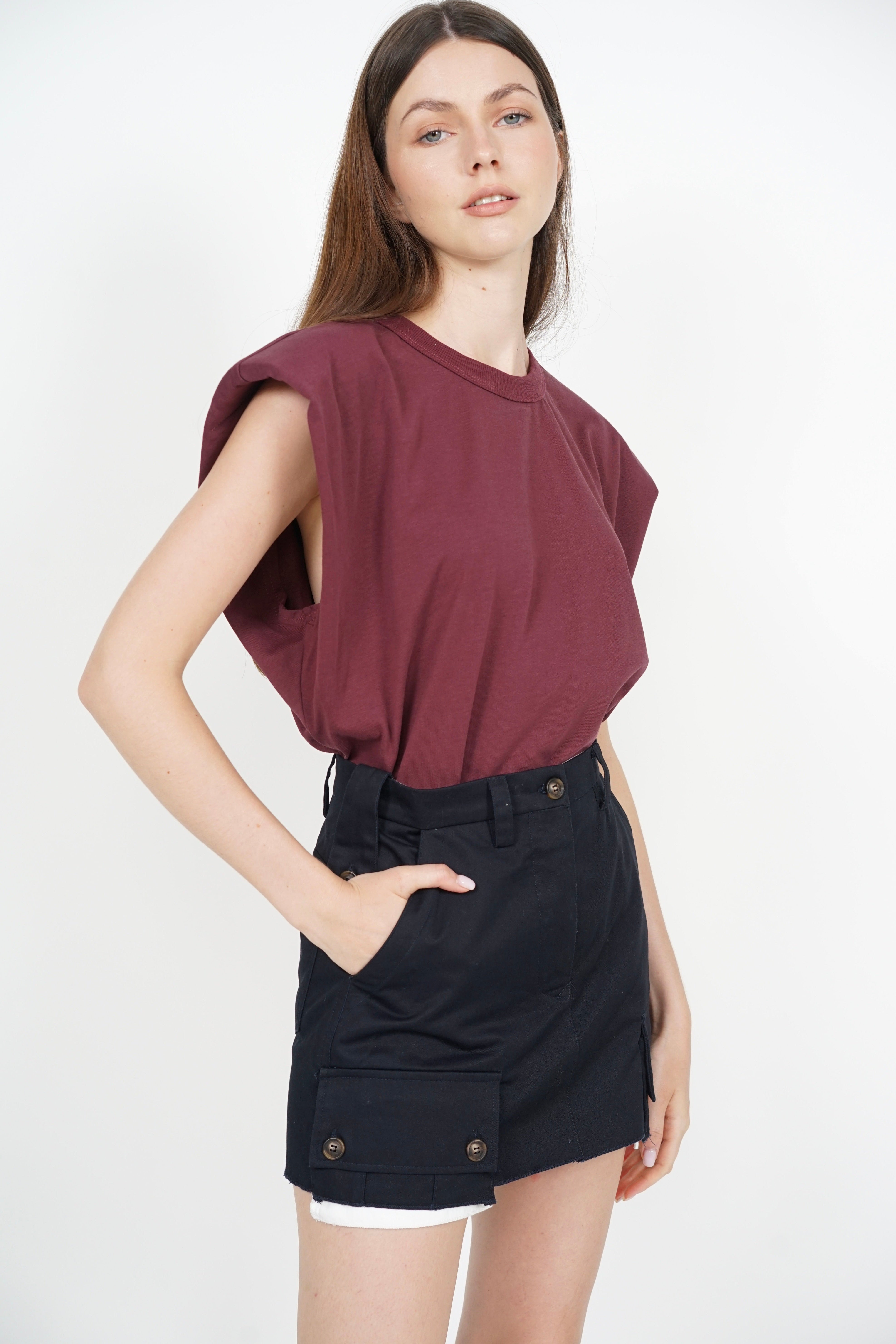 Mini Cargo Skorts in Midnight