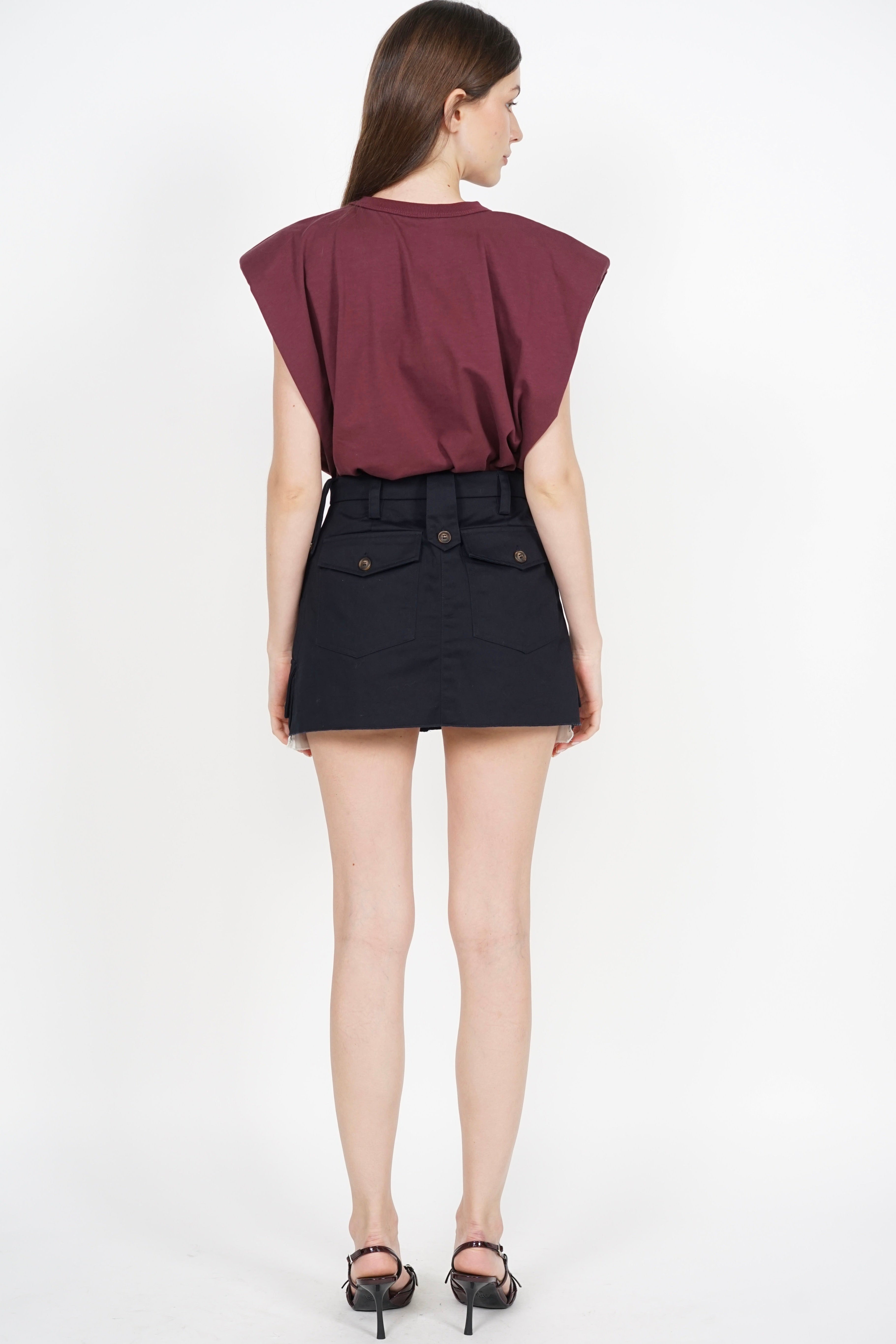 Mini Cargo Skorts in Midnight