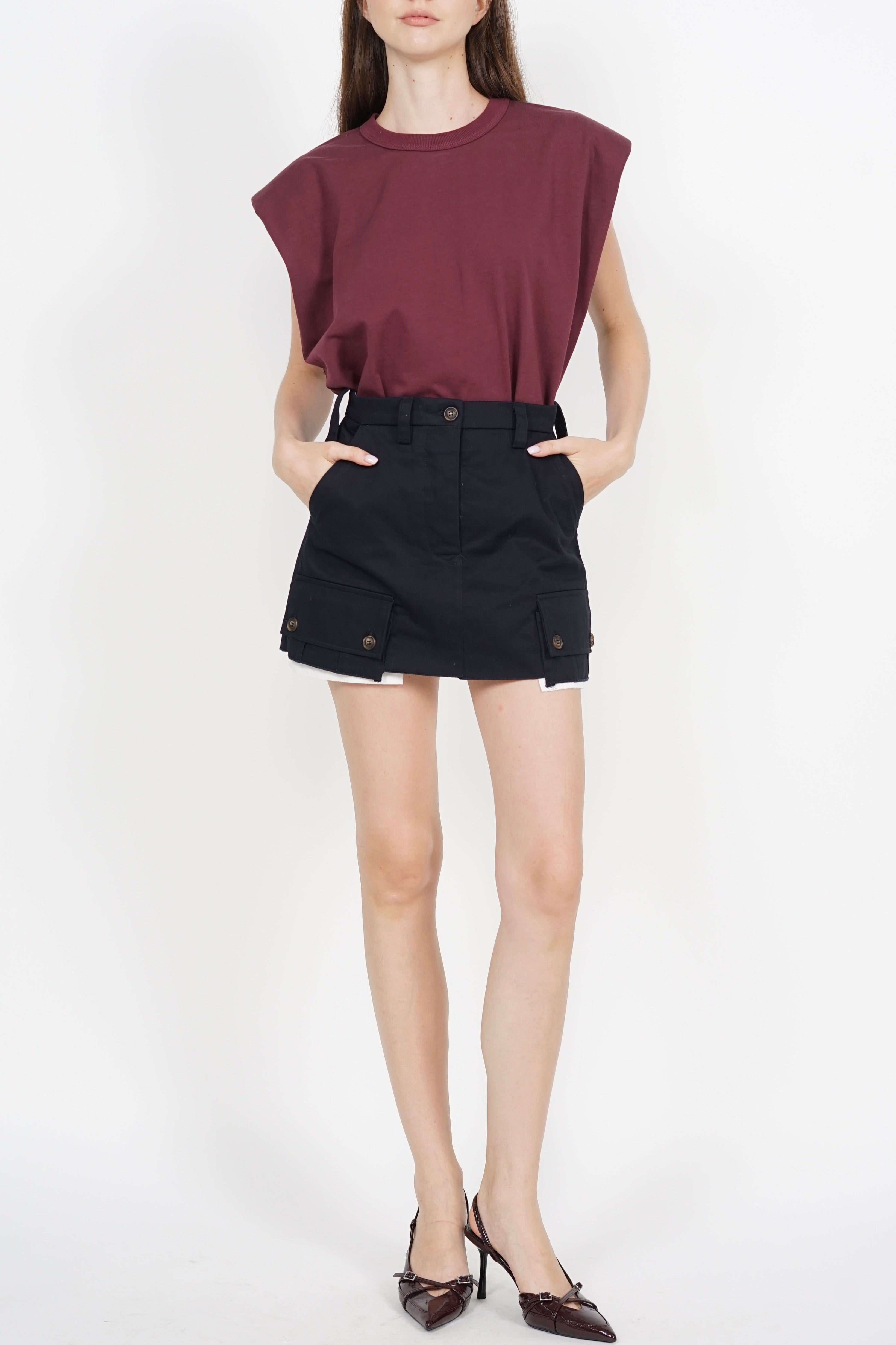 Mini Cargo Skorts in Midnight