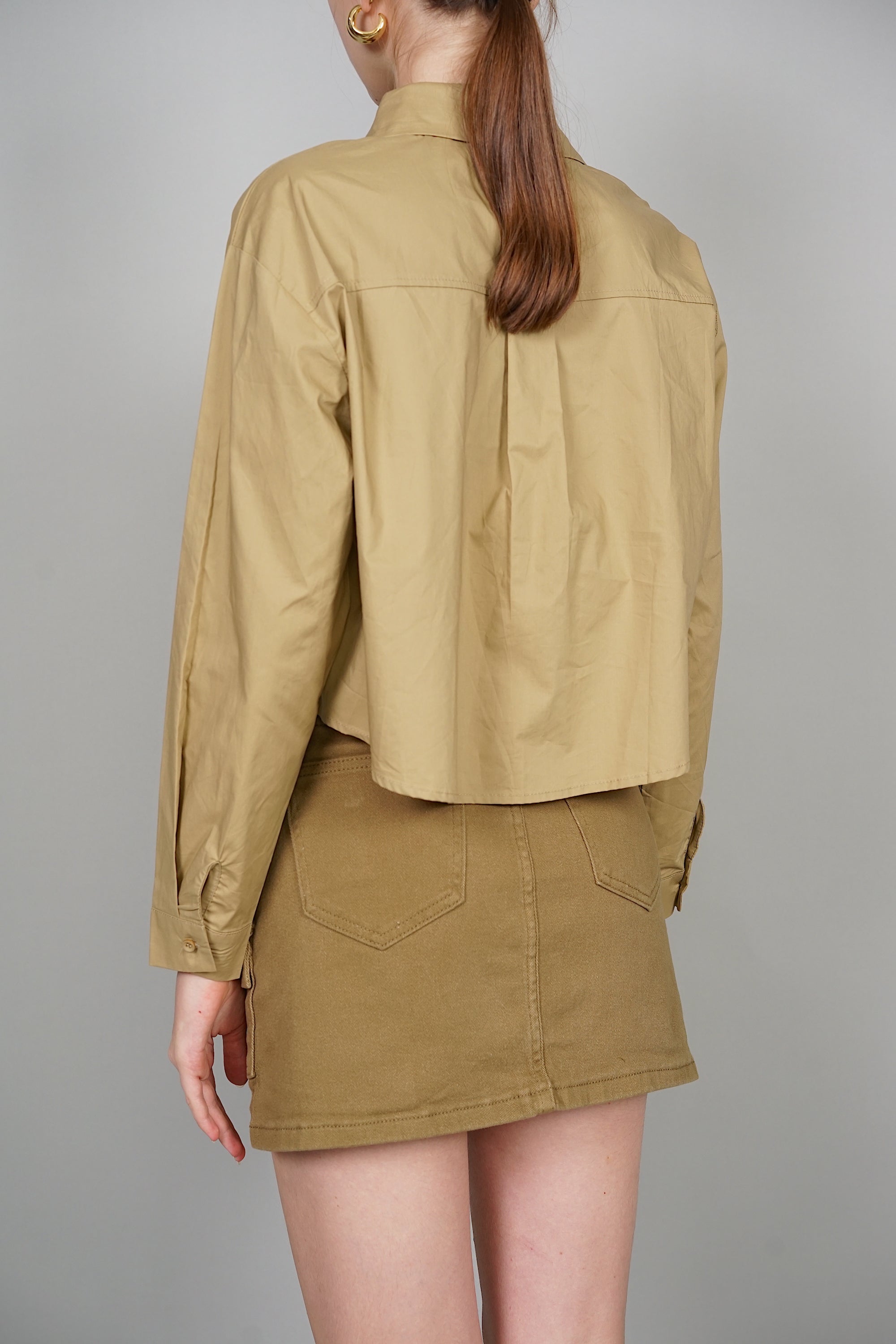 EVERYDAY / Lilette Belted Skorts in Khaki Green