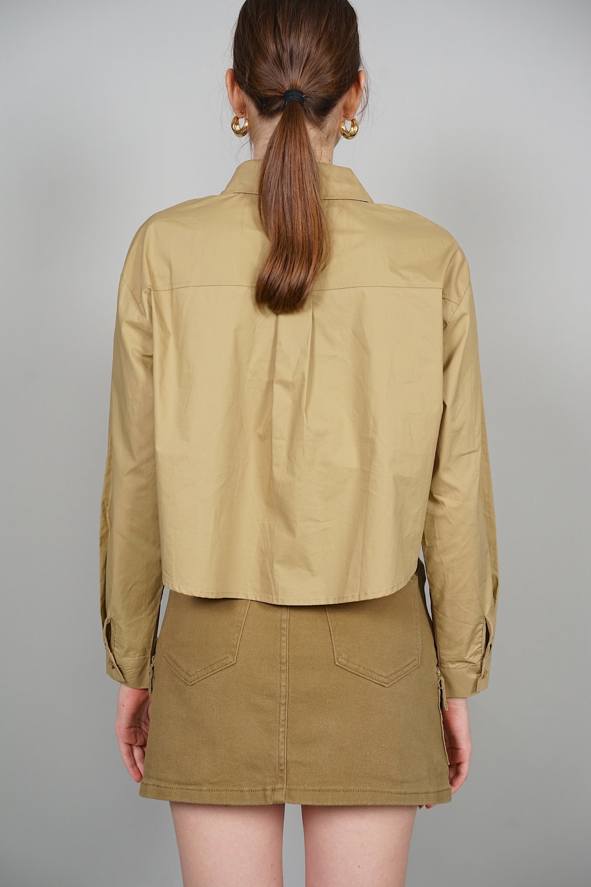 EVERYDAY / Lilette Belted Skorts in Khaki Green