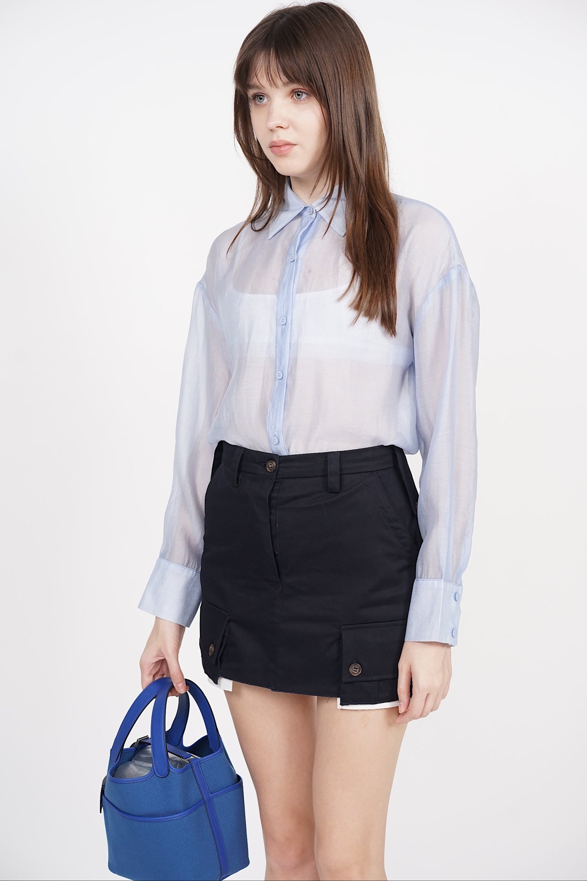 Mini Cargo Skorts in Midnight