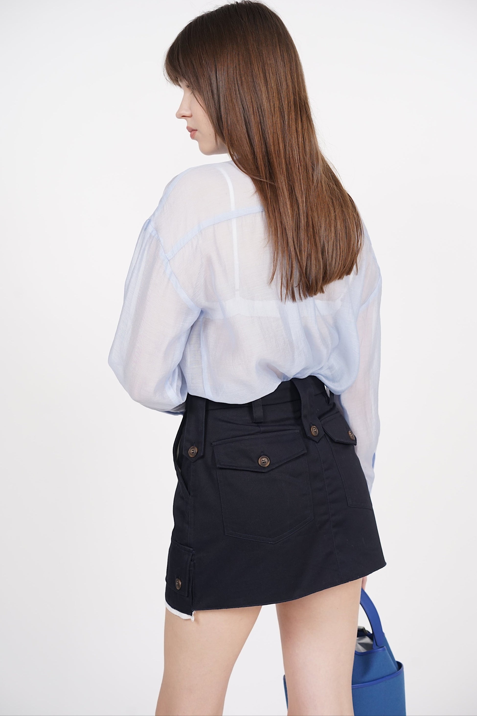 Mini Cargo Skorts in Midnight