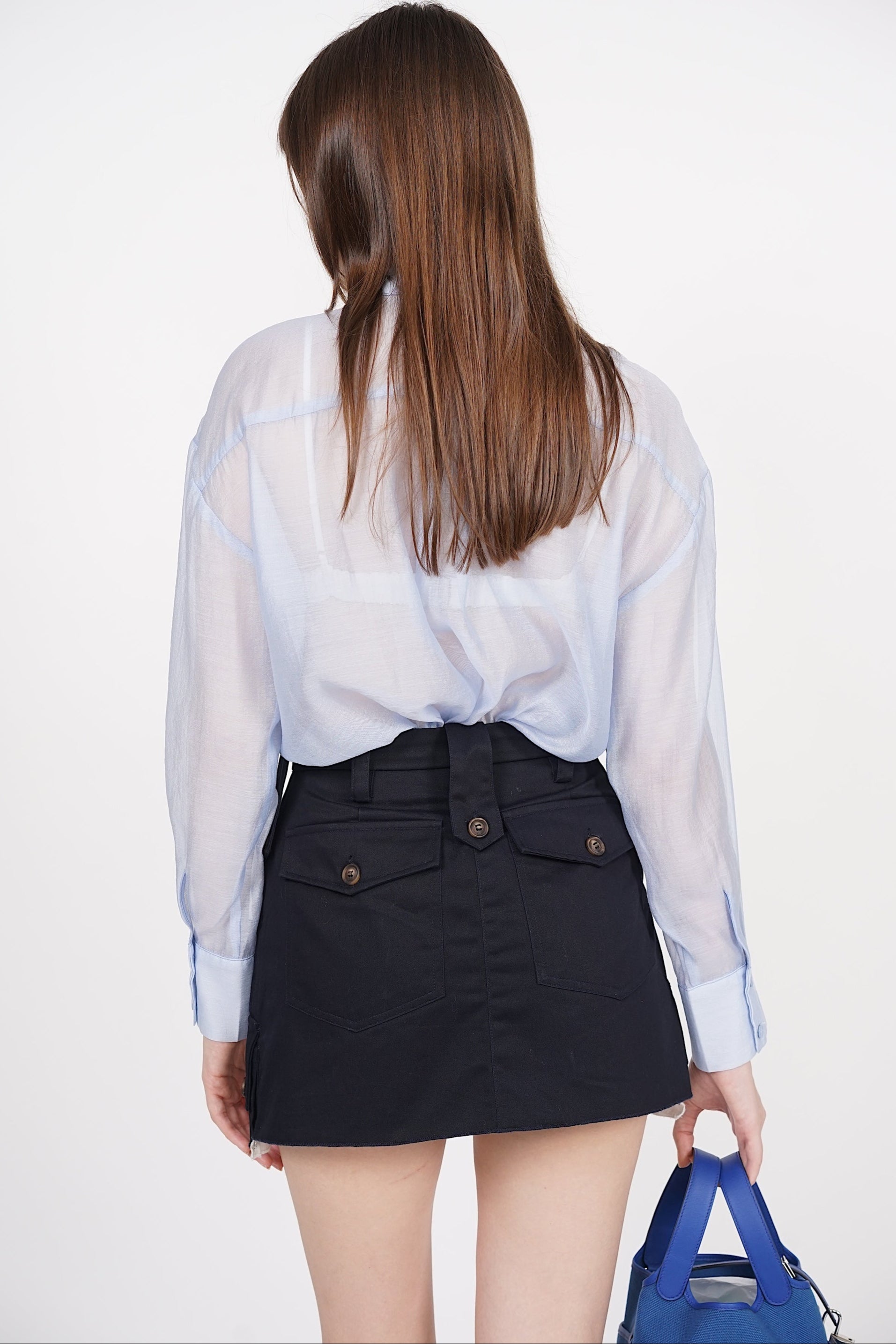 Mini Cargo Skorts in Midnight