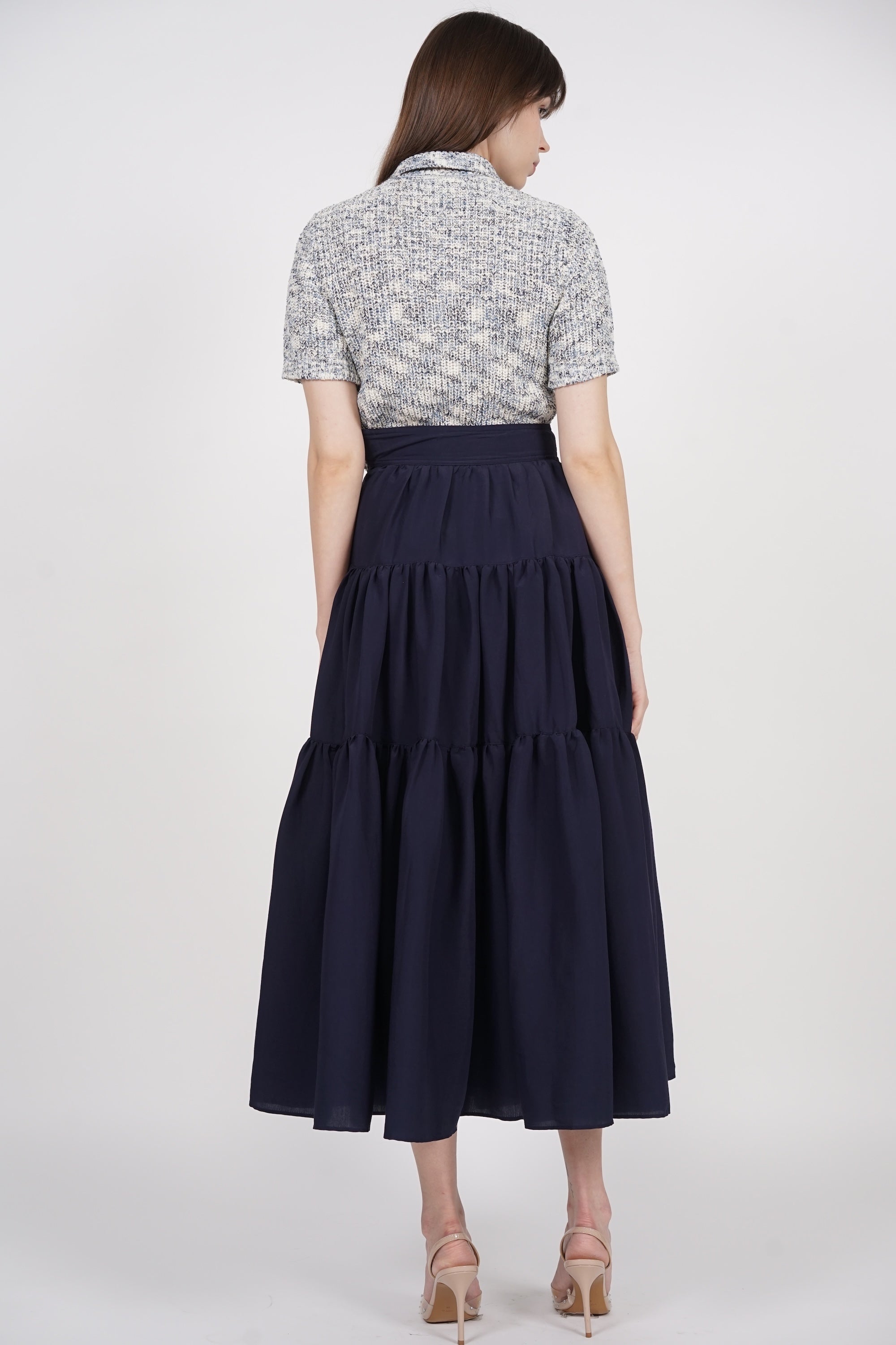 Cloud Maxi Skirt in Navy