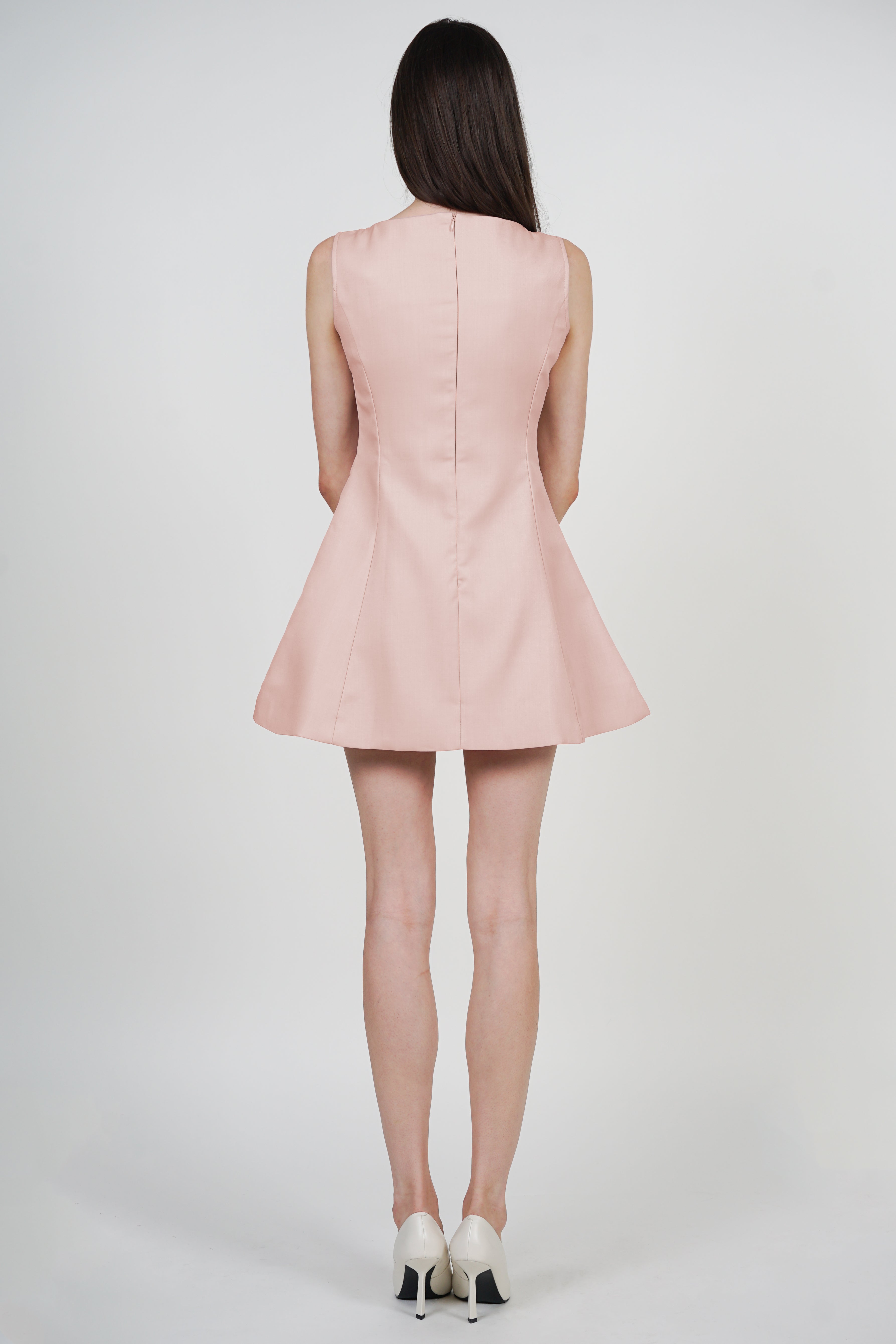 A-Line Vest Mini Dress in Pink