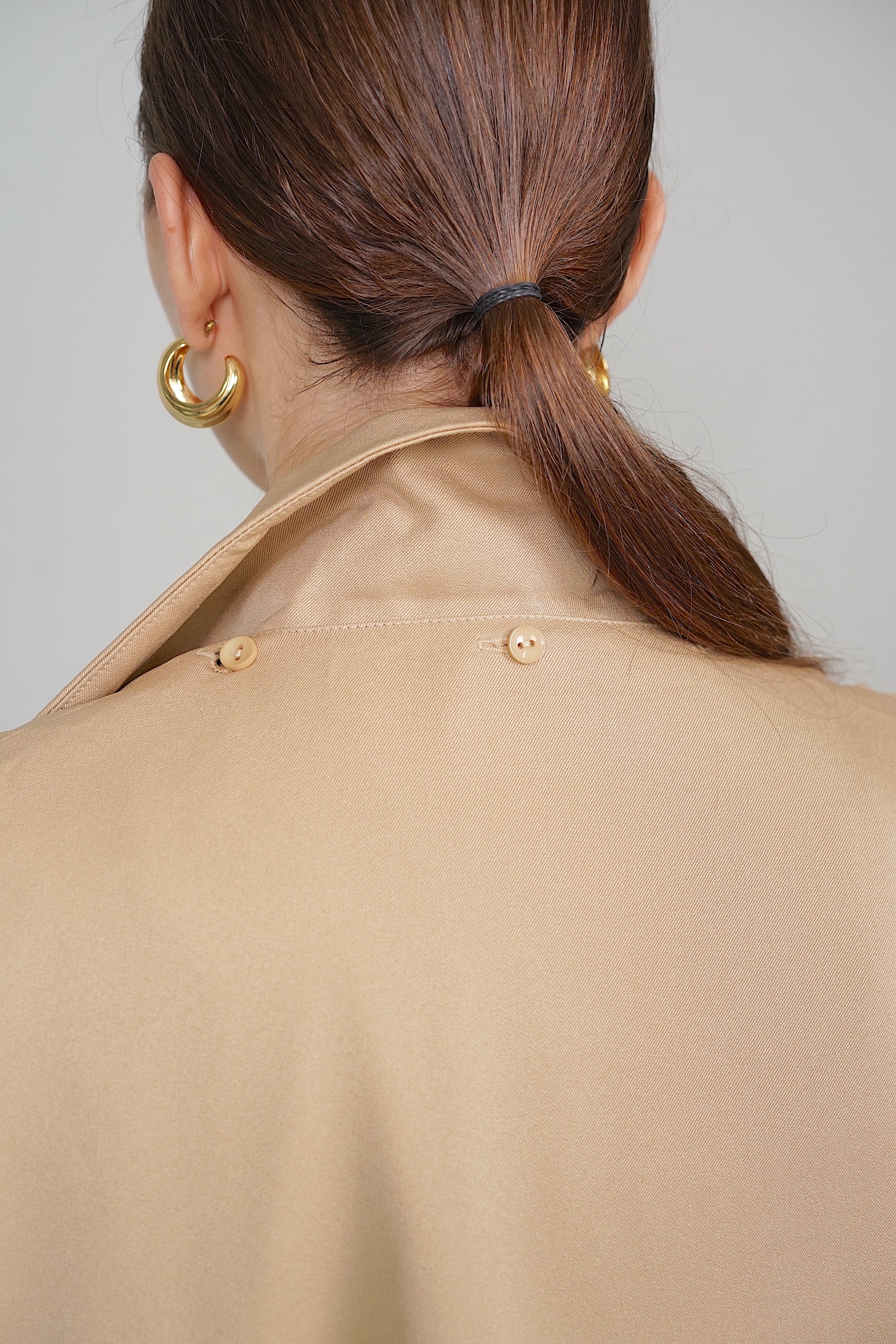 Bridget Two-Way Cape Vest in Khaki