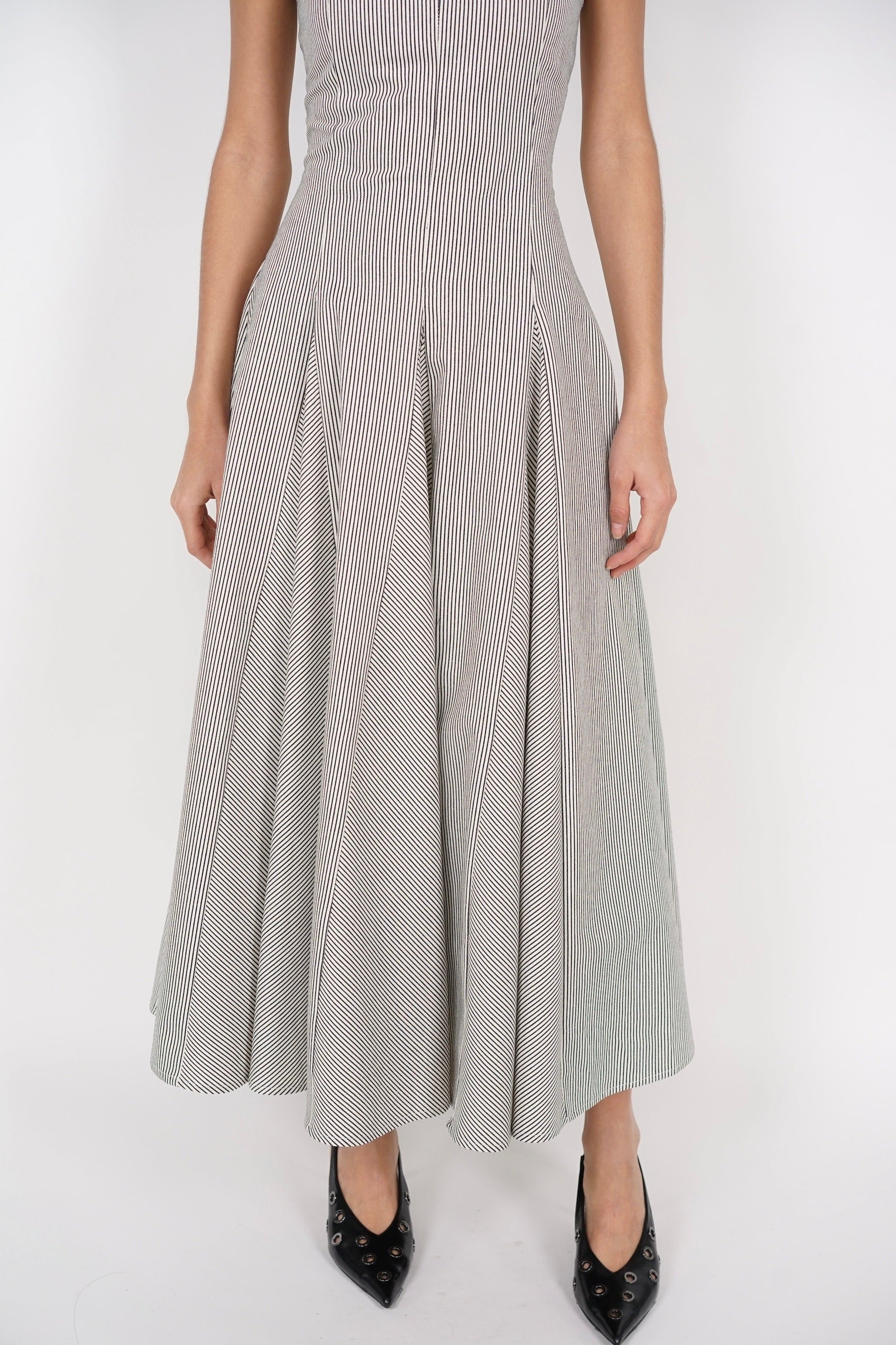 COMING SOON - Giana Tube Dress in Cream Stripes