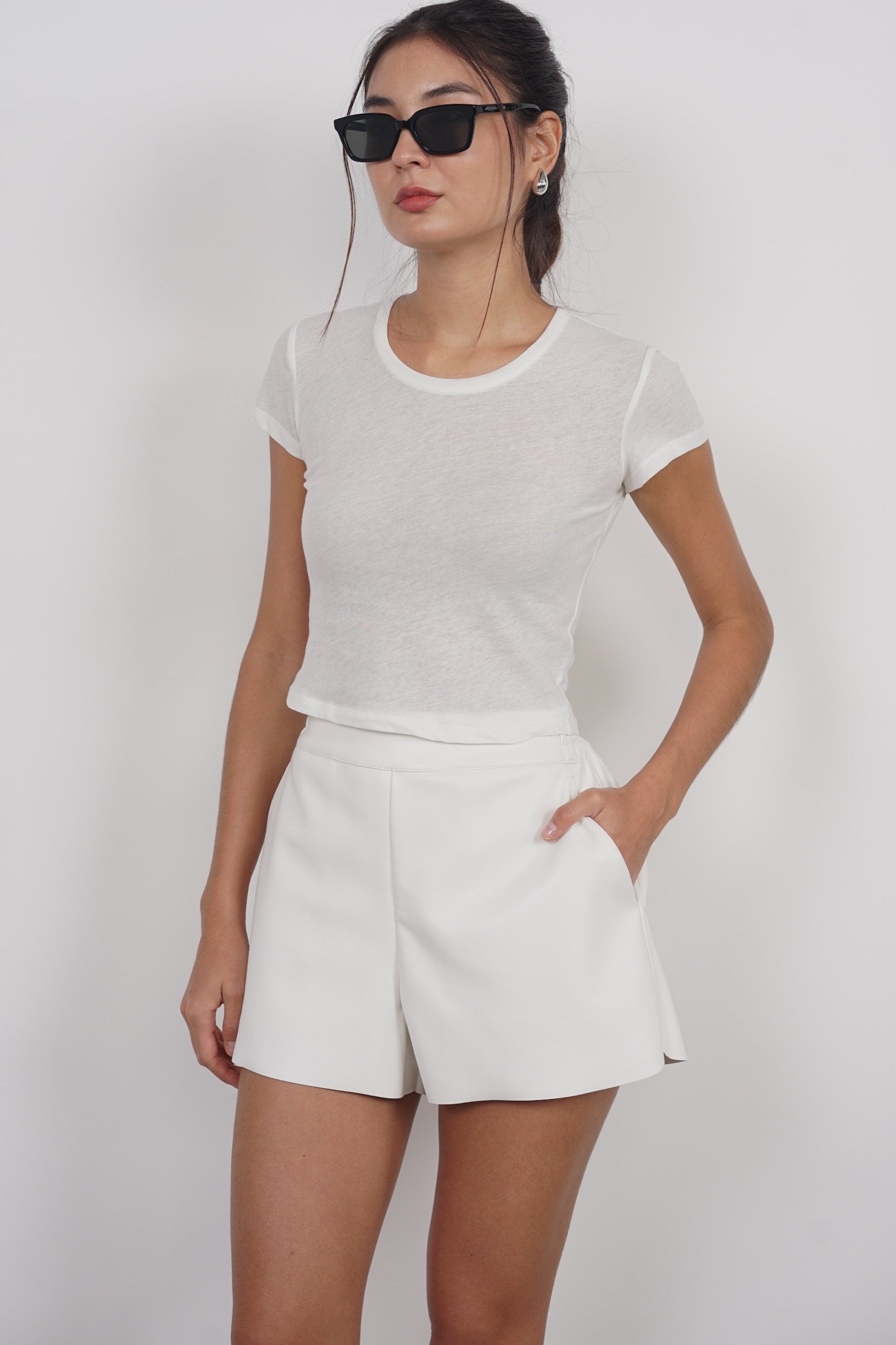 Baby Tee in White