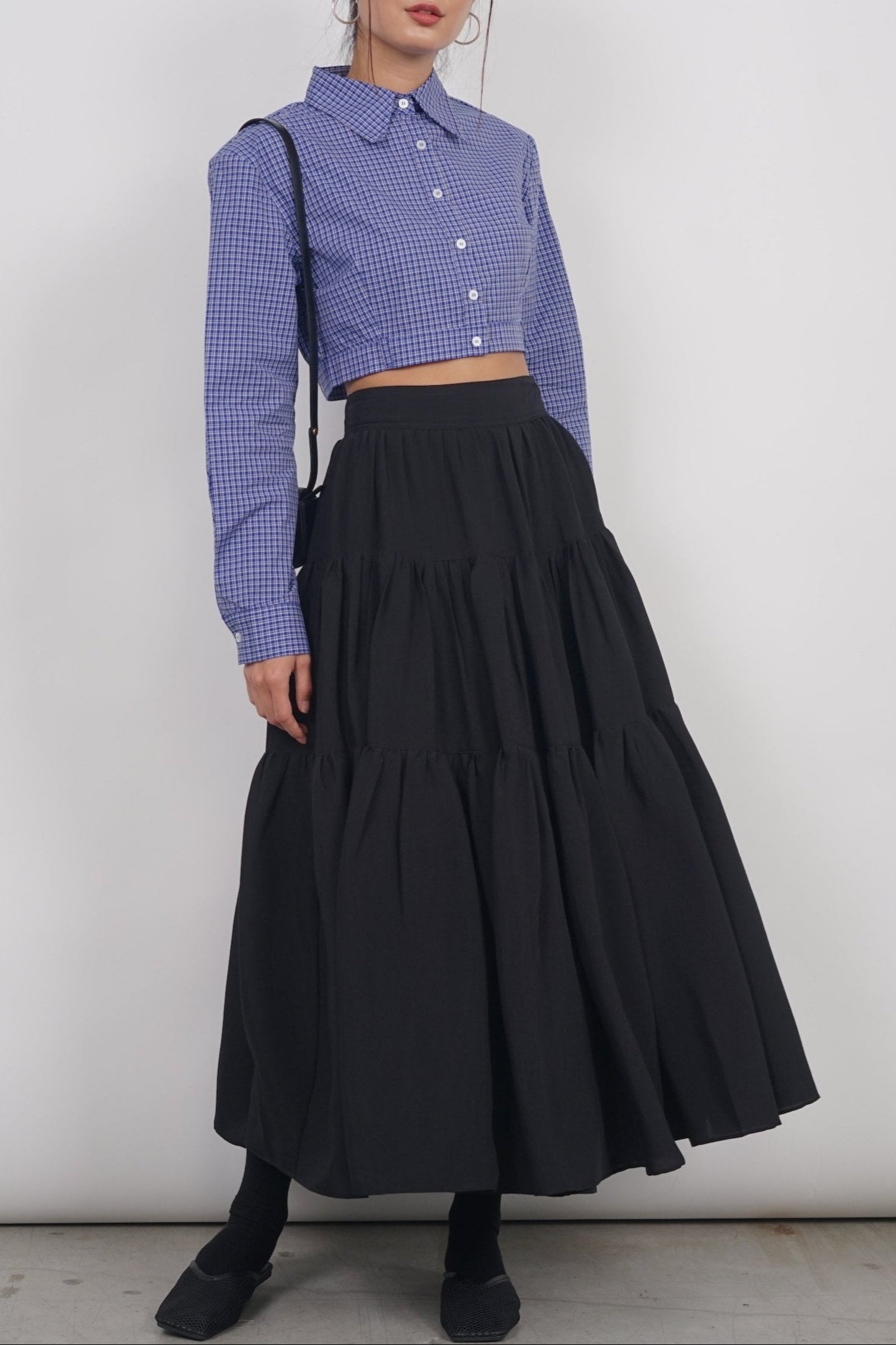 Cloud Maxi Skirt in Jet Black