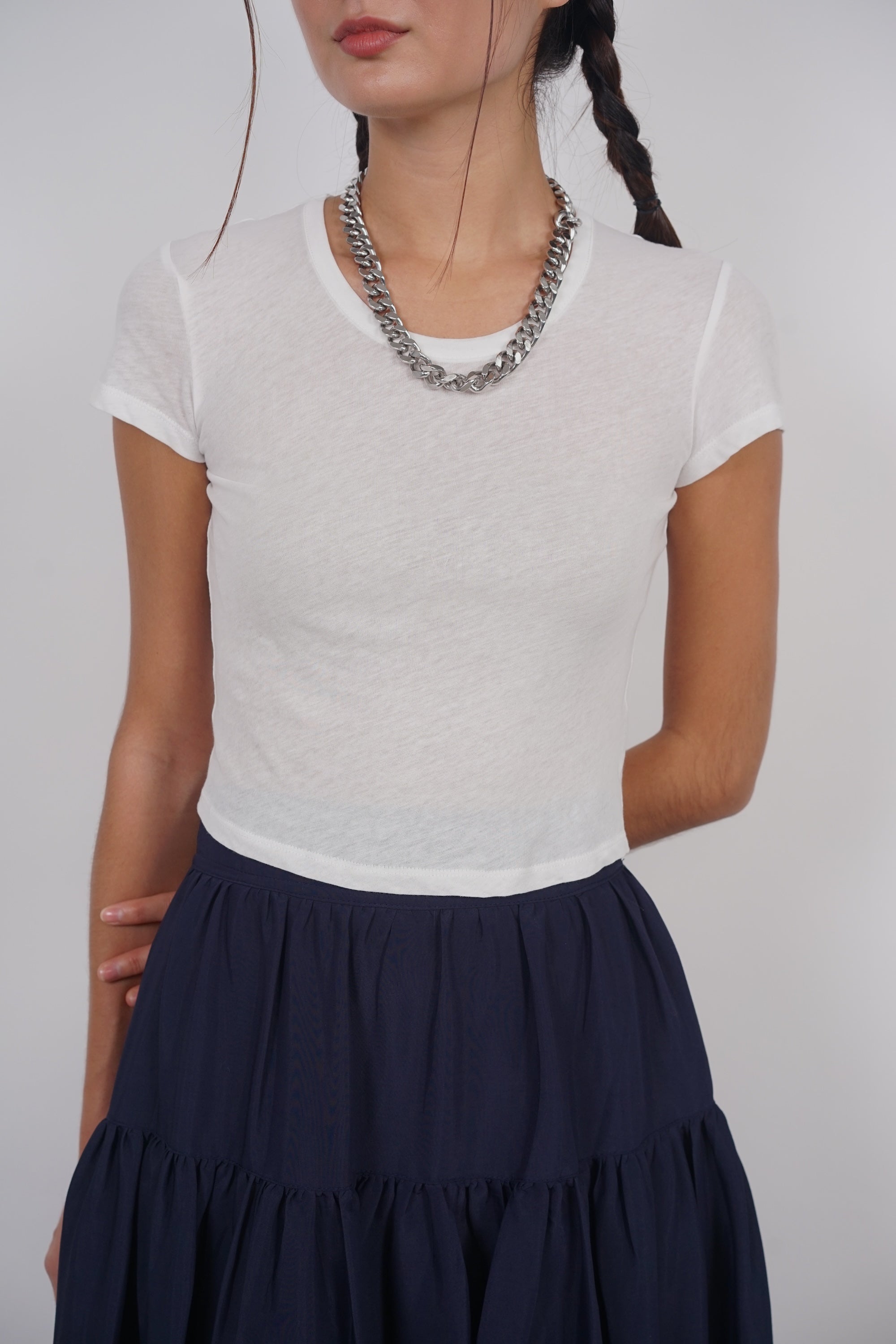 Baby Tee in White
