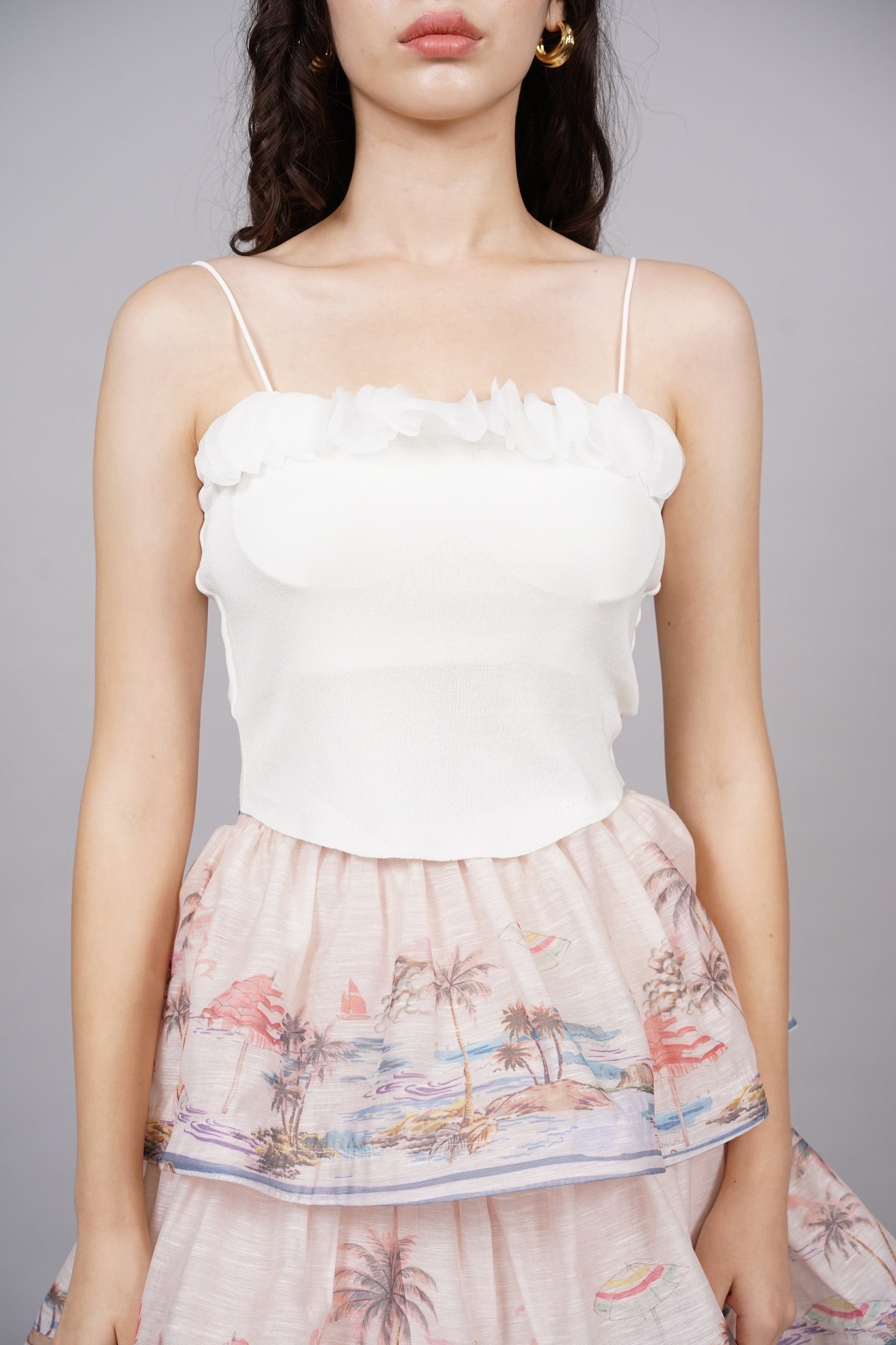 EVERYDAY / Petals Cami in White