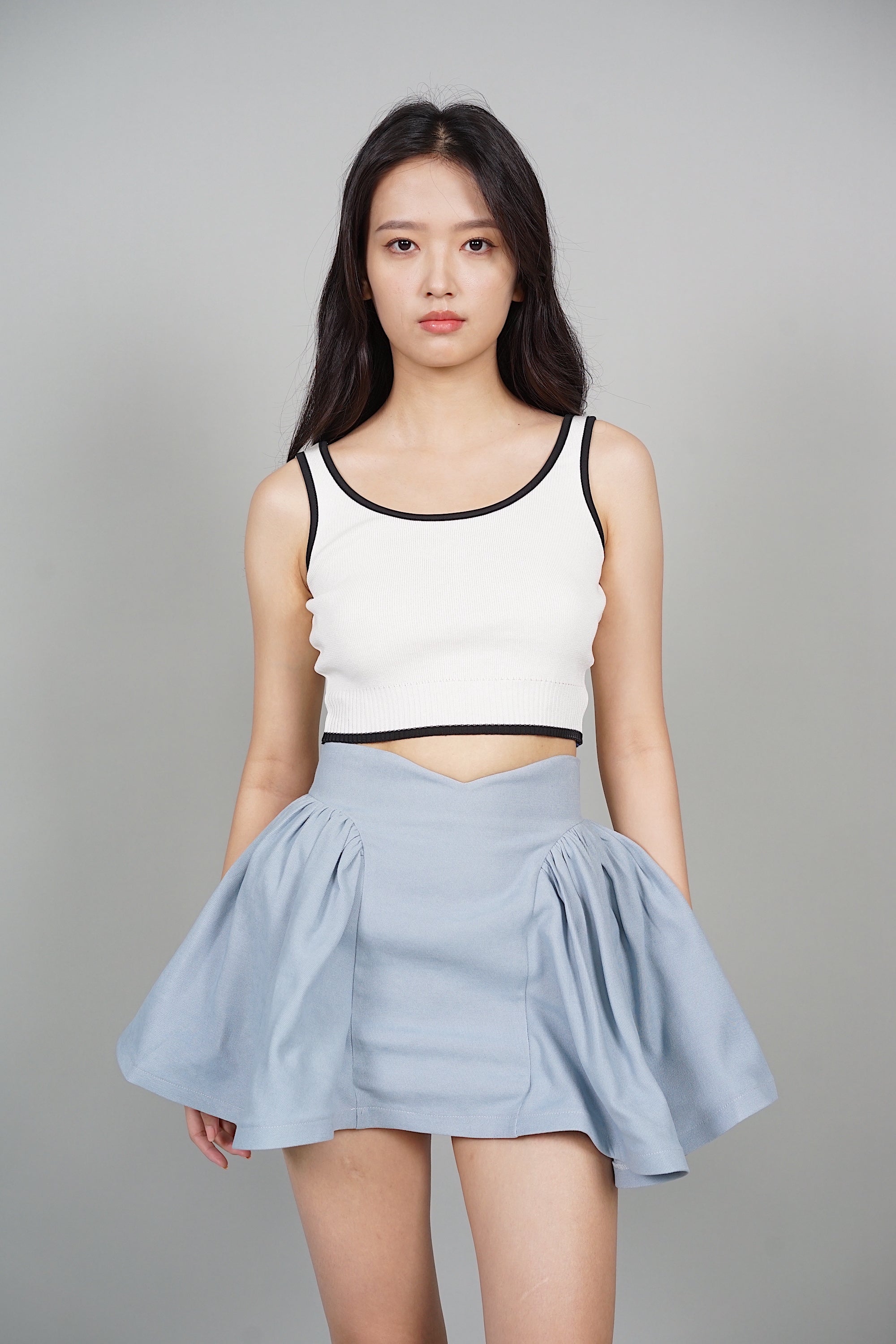 Aidra Puffy Skorts in Blue