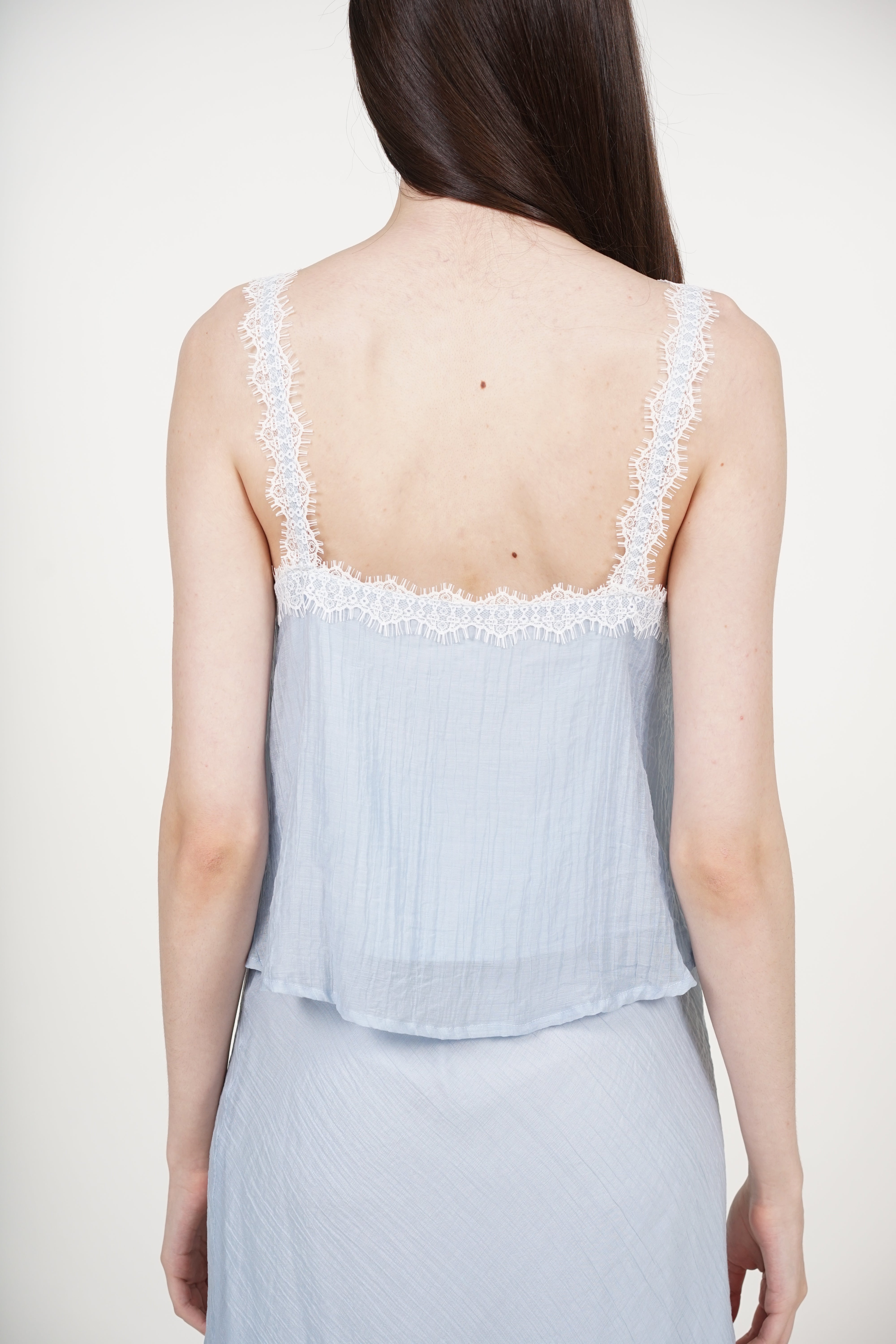 COMING SOON - Cami lace Slip On Top in Blue