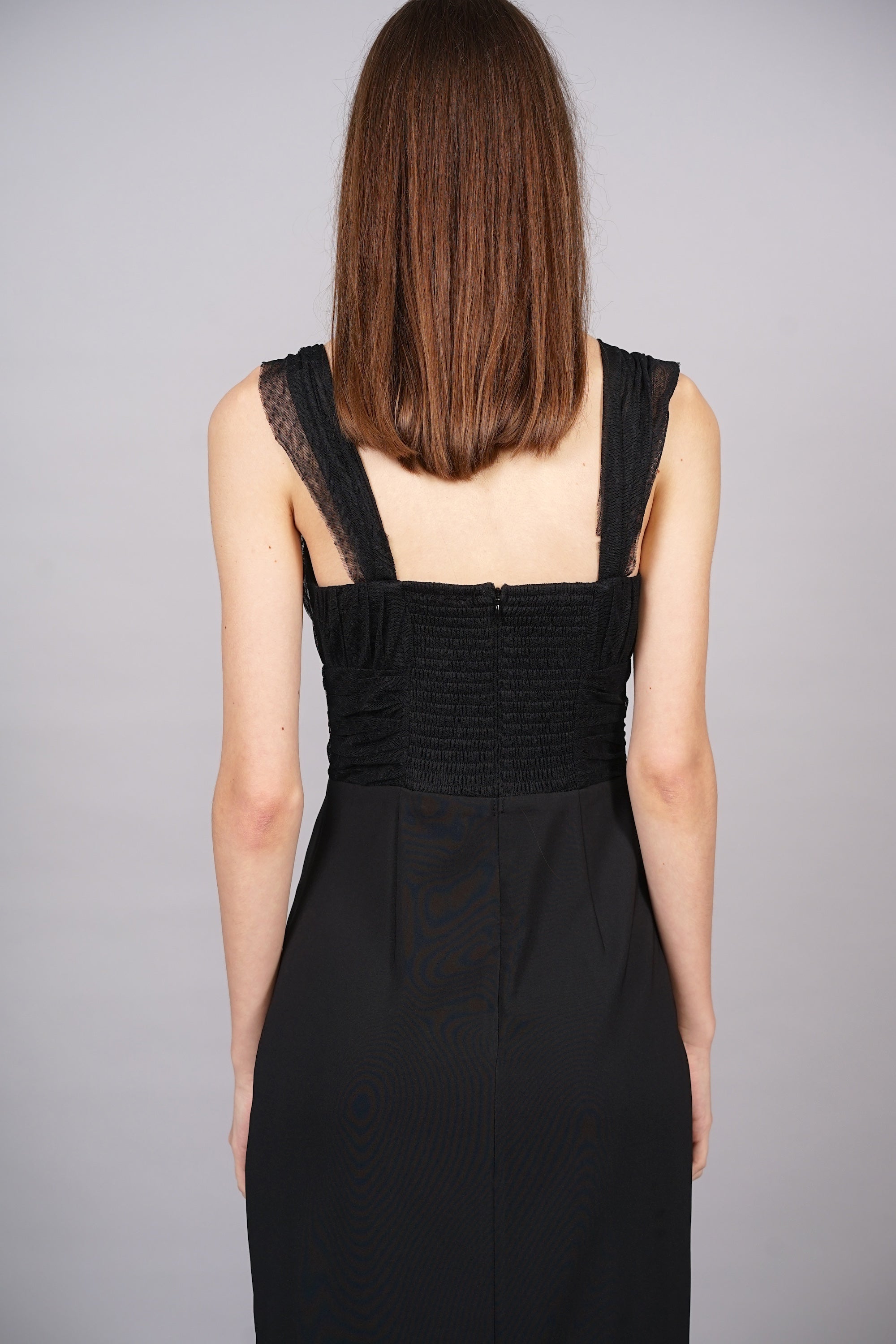 Viviana Mesh Dress in Black
