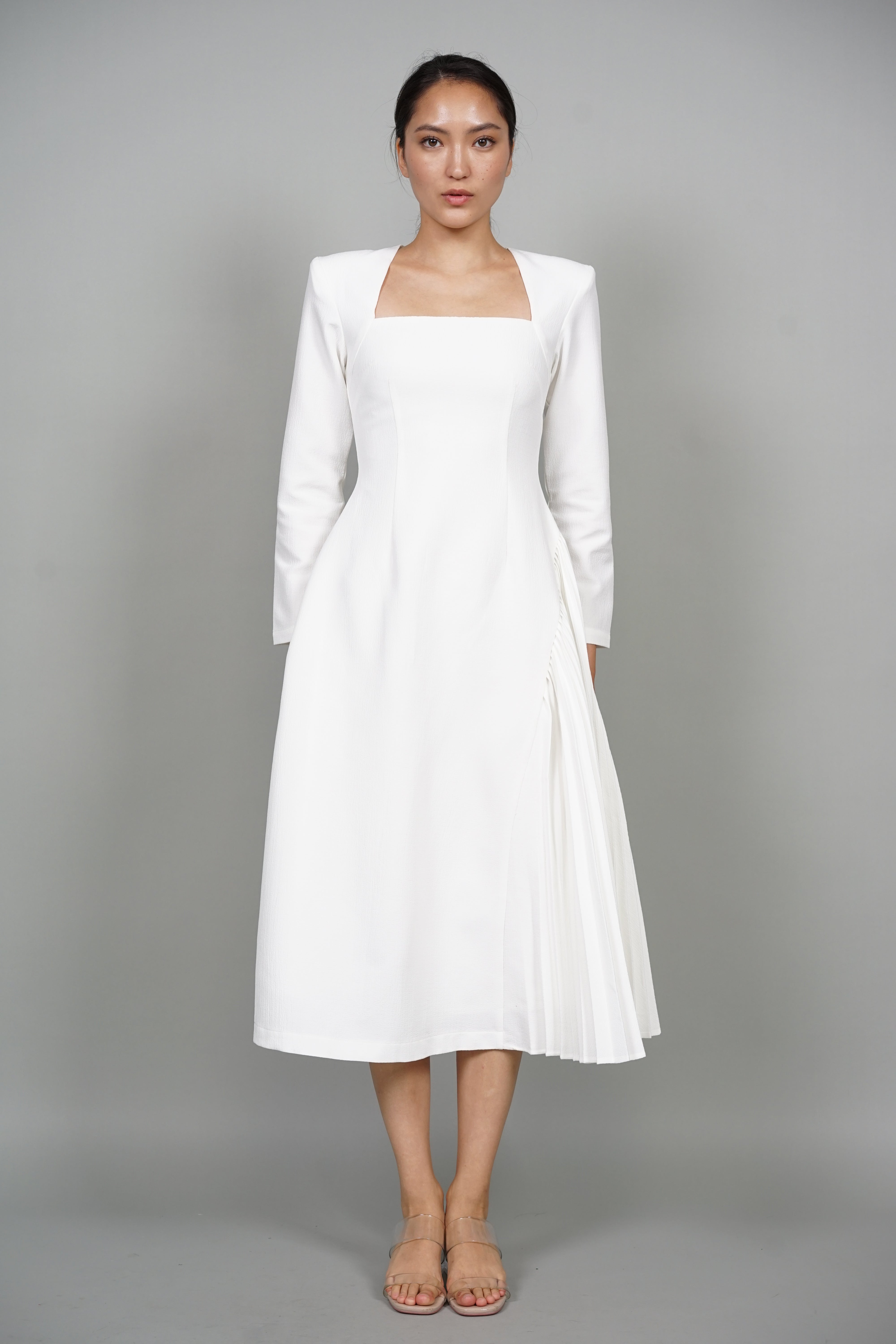 Tenzi Midi Dress in White