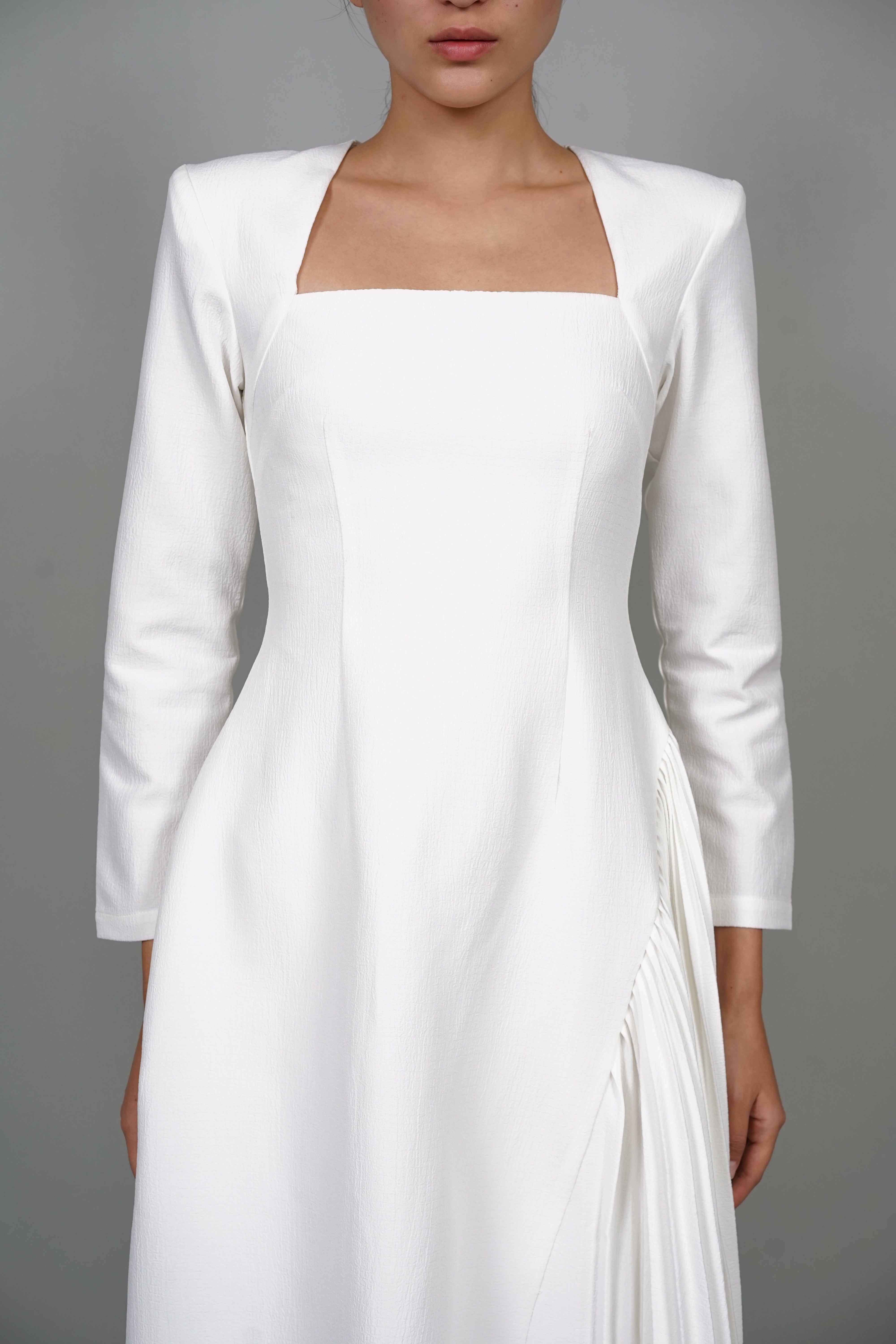 Tenzi Midi Dress in White