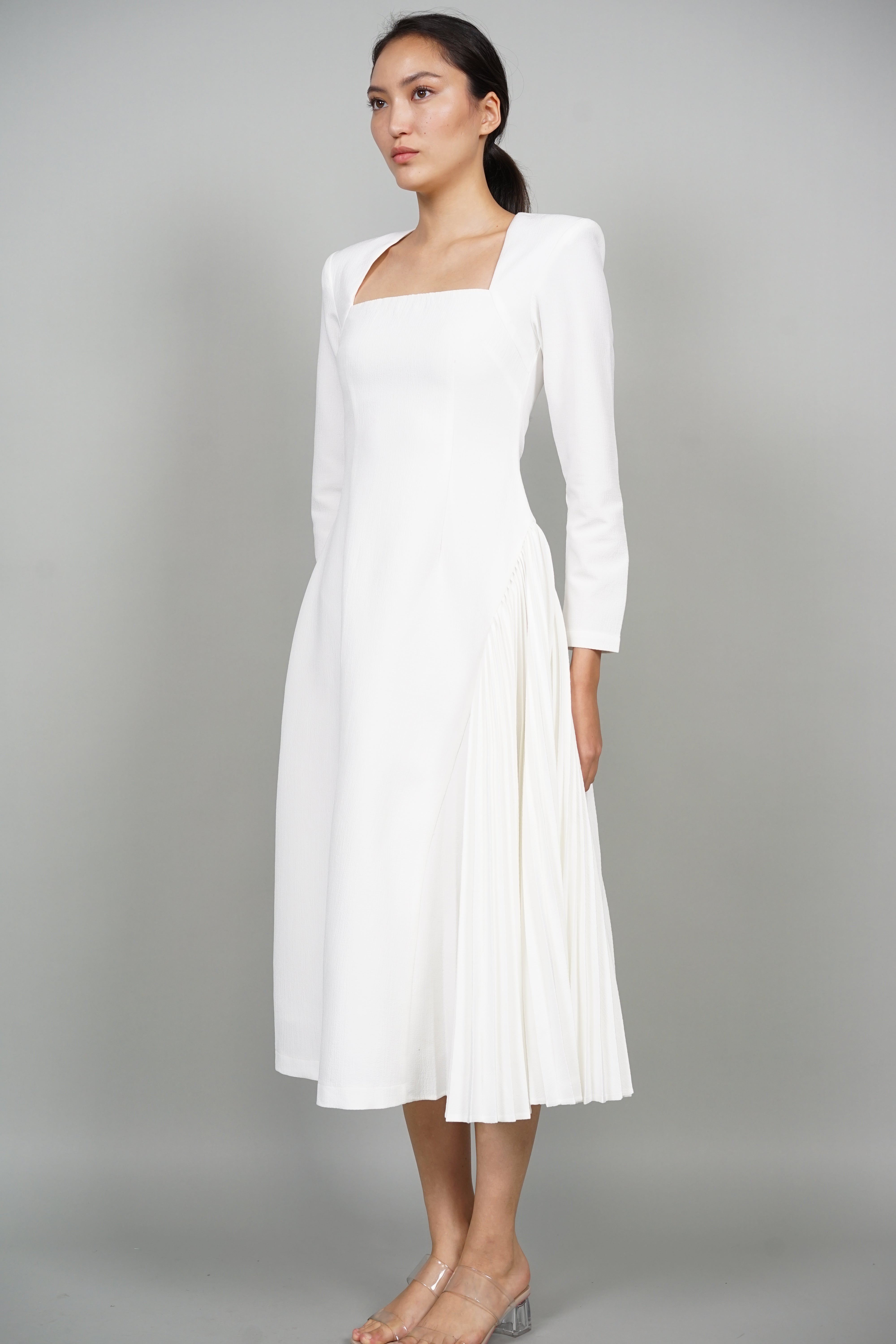 Tenzi Midi Dress in White