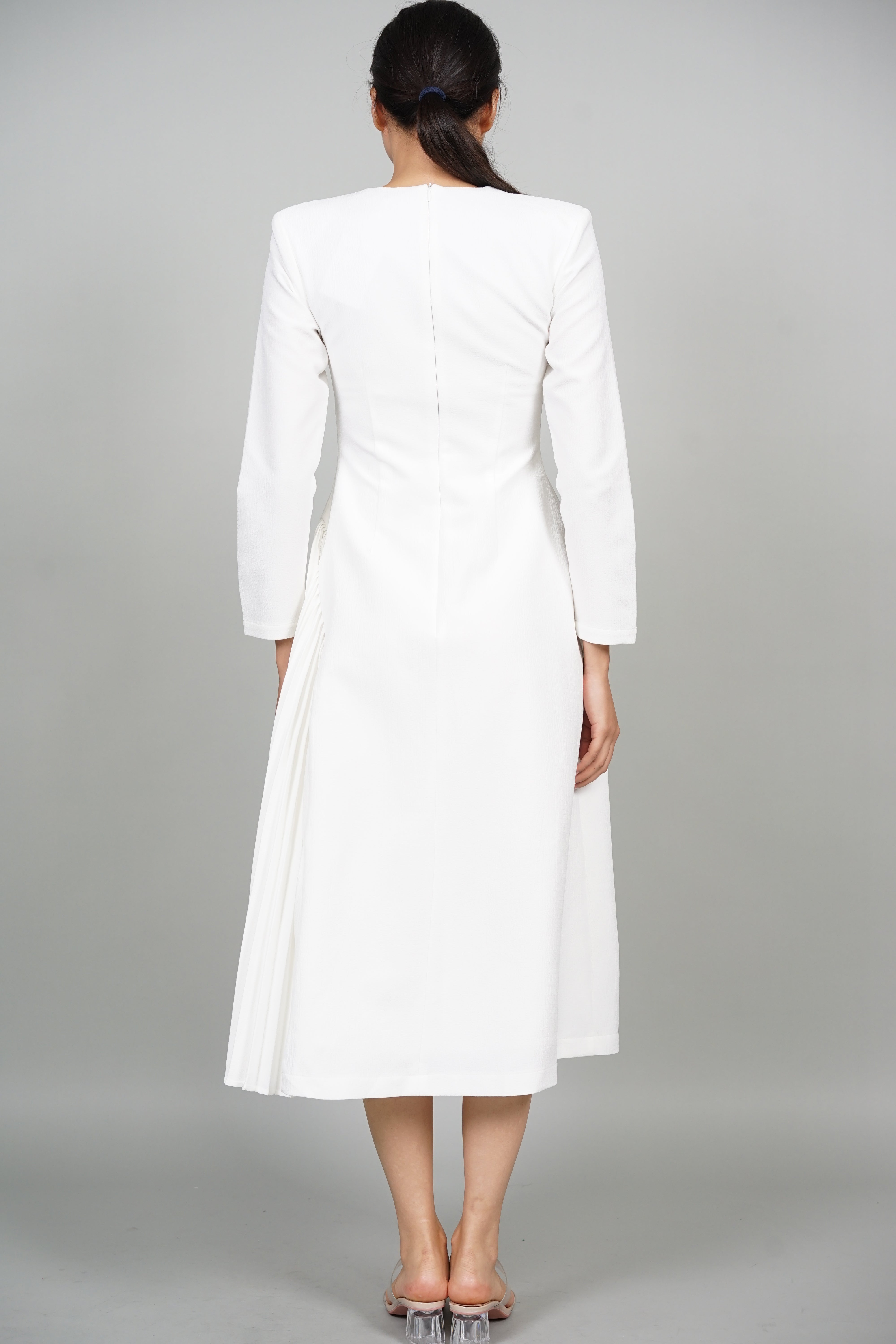 Tenzi Midi Dress in White