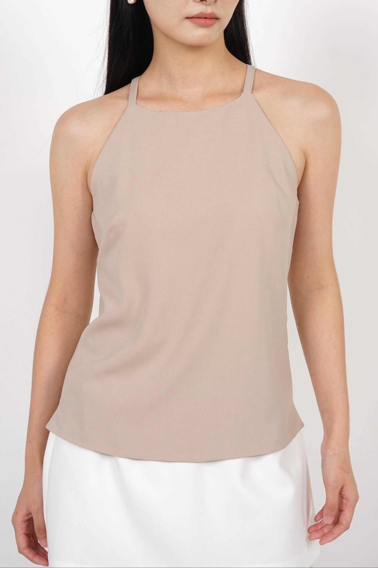 Halter Neck Top in Nude