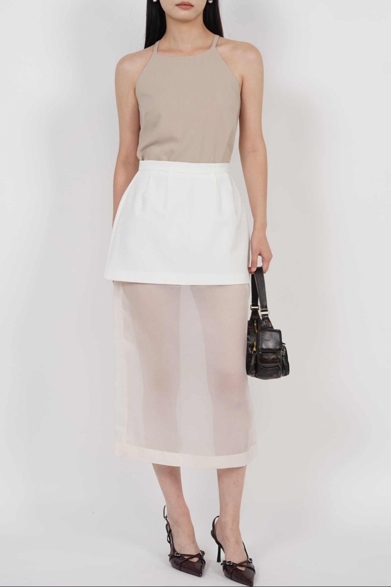 Halter Neck Top in Nude