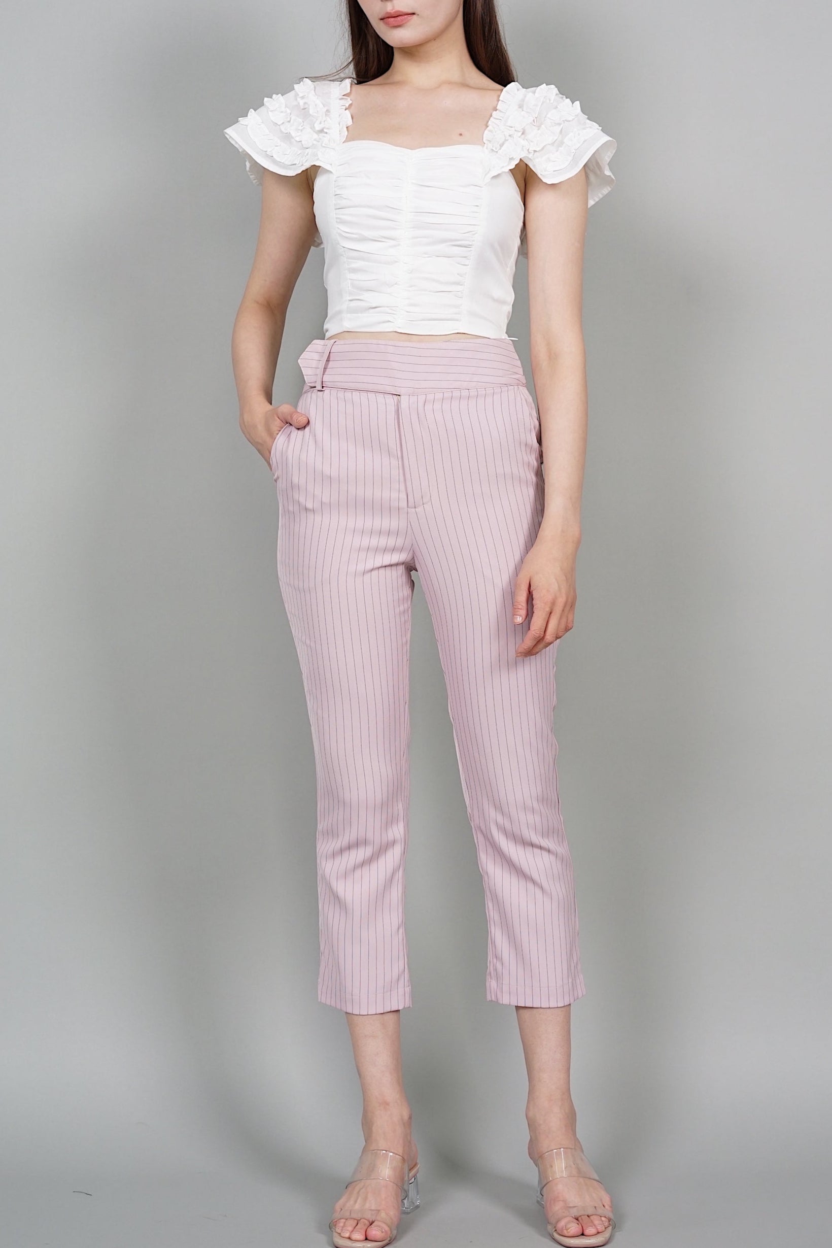 Layne Straight Pants in Pink