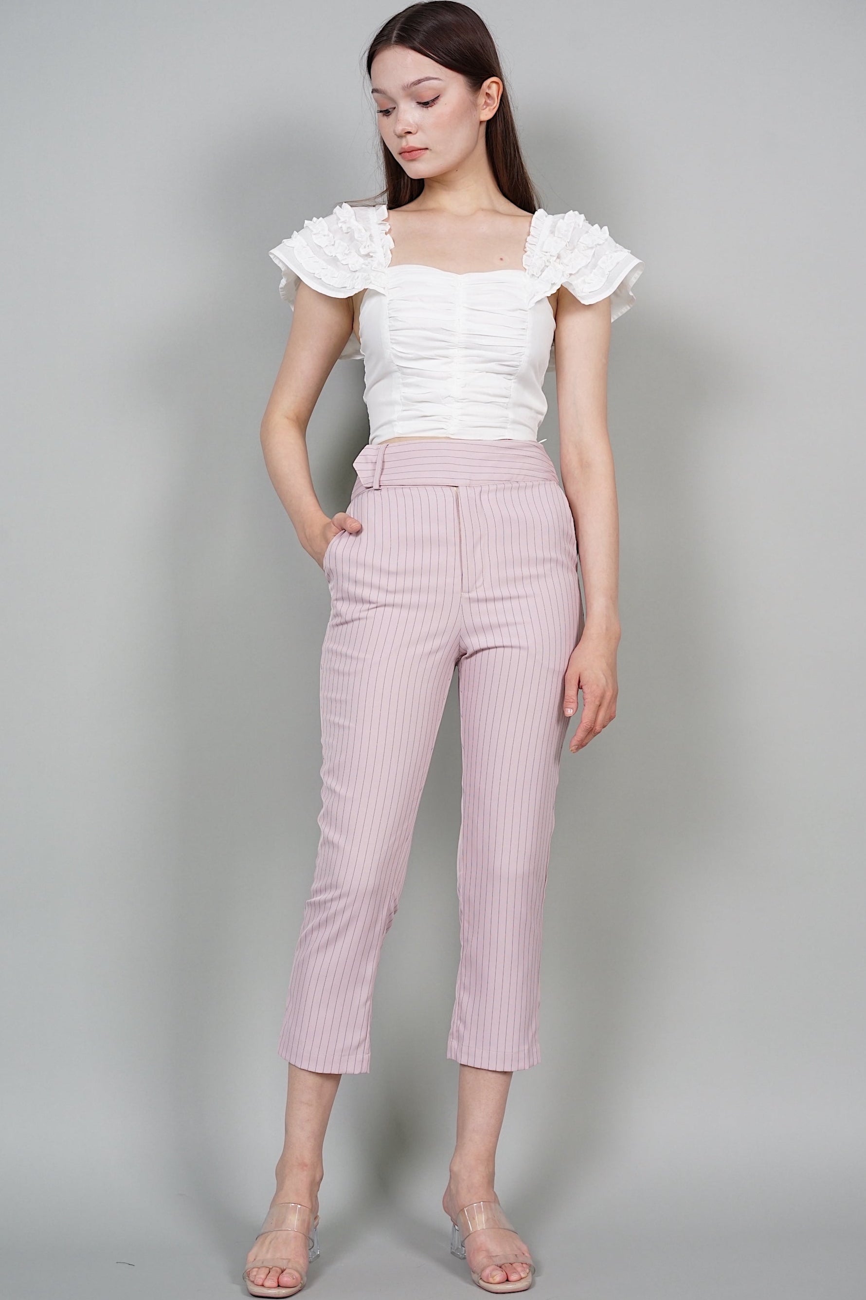Layne Straight Pants in Pink