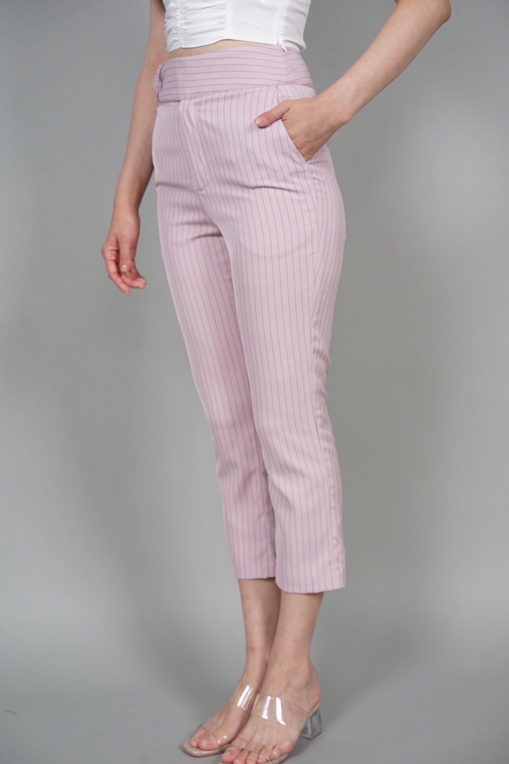 Layne Straight Pants in Pink