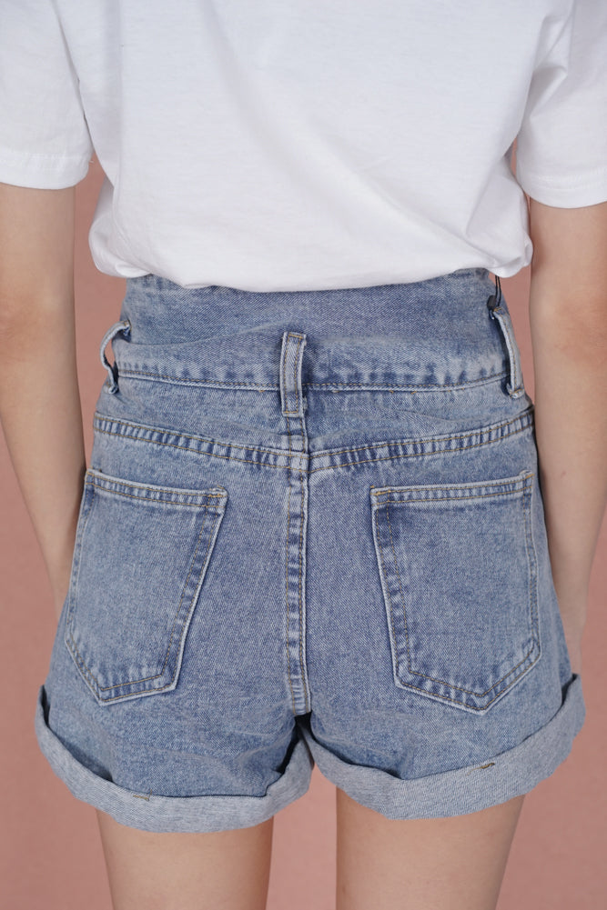 Tasha Denim Shorts in Blue
