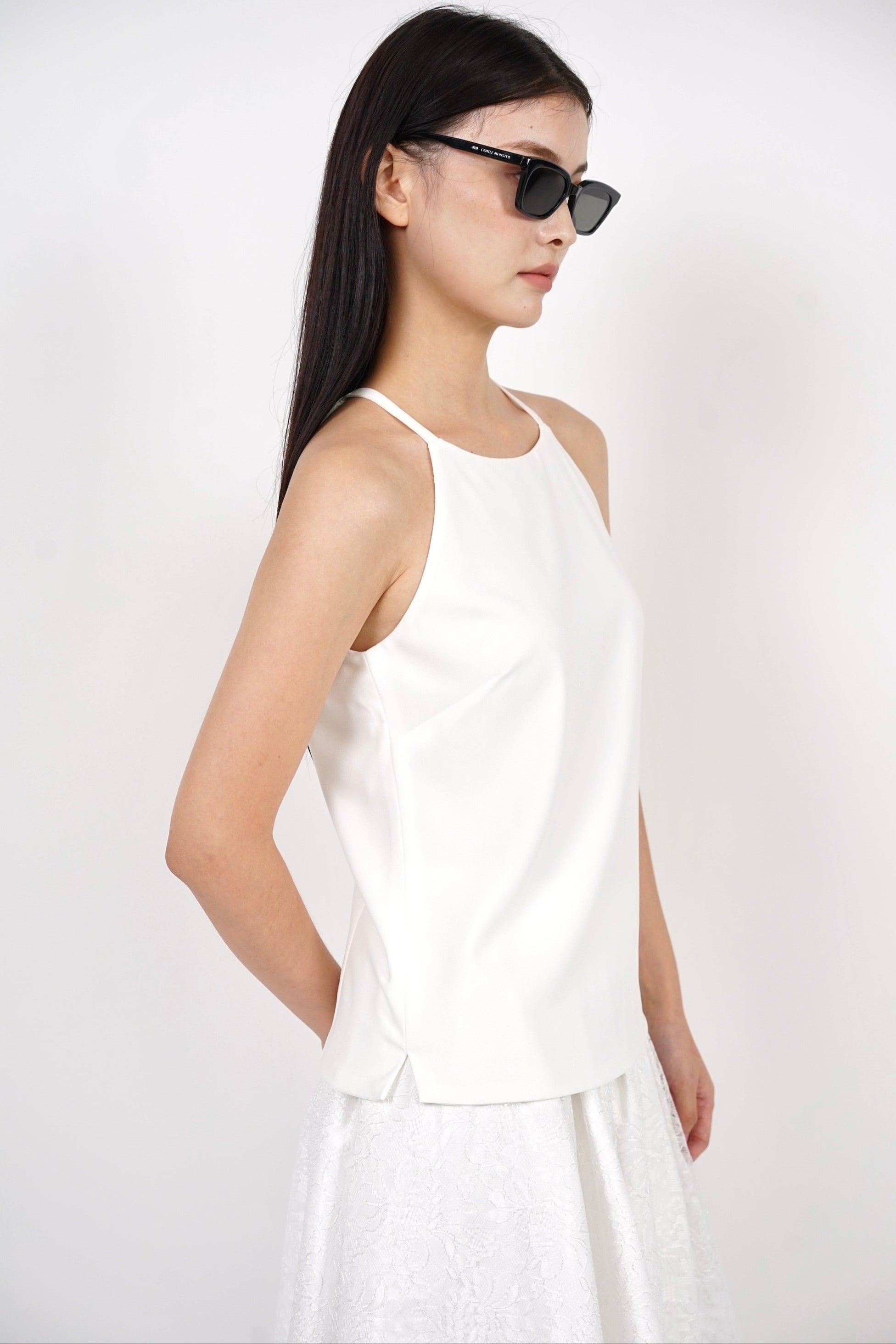 Halter Neck Top in White