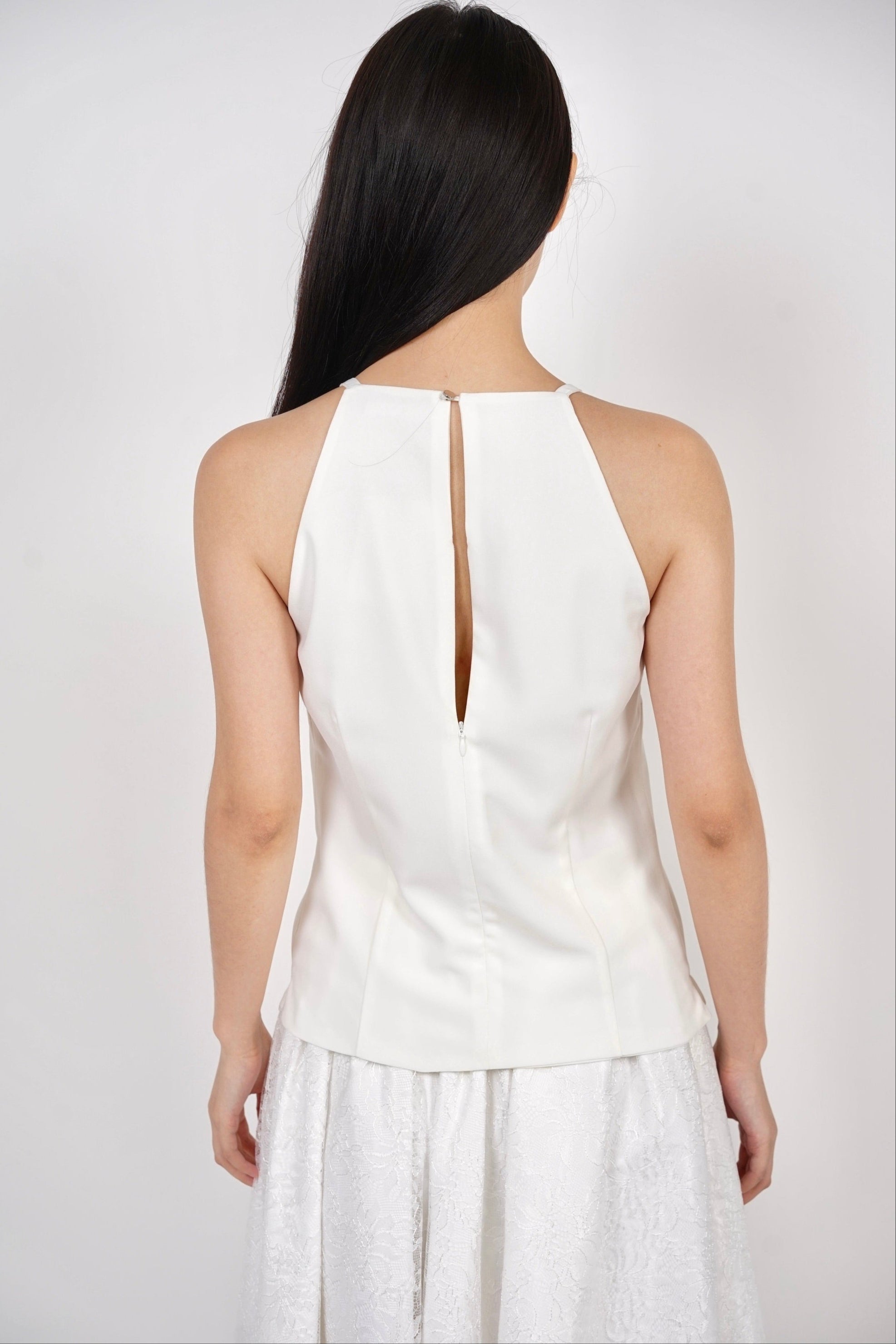 Halter Neck Top in White