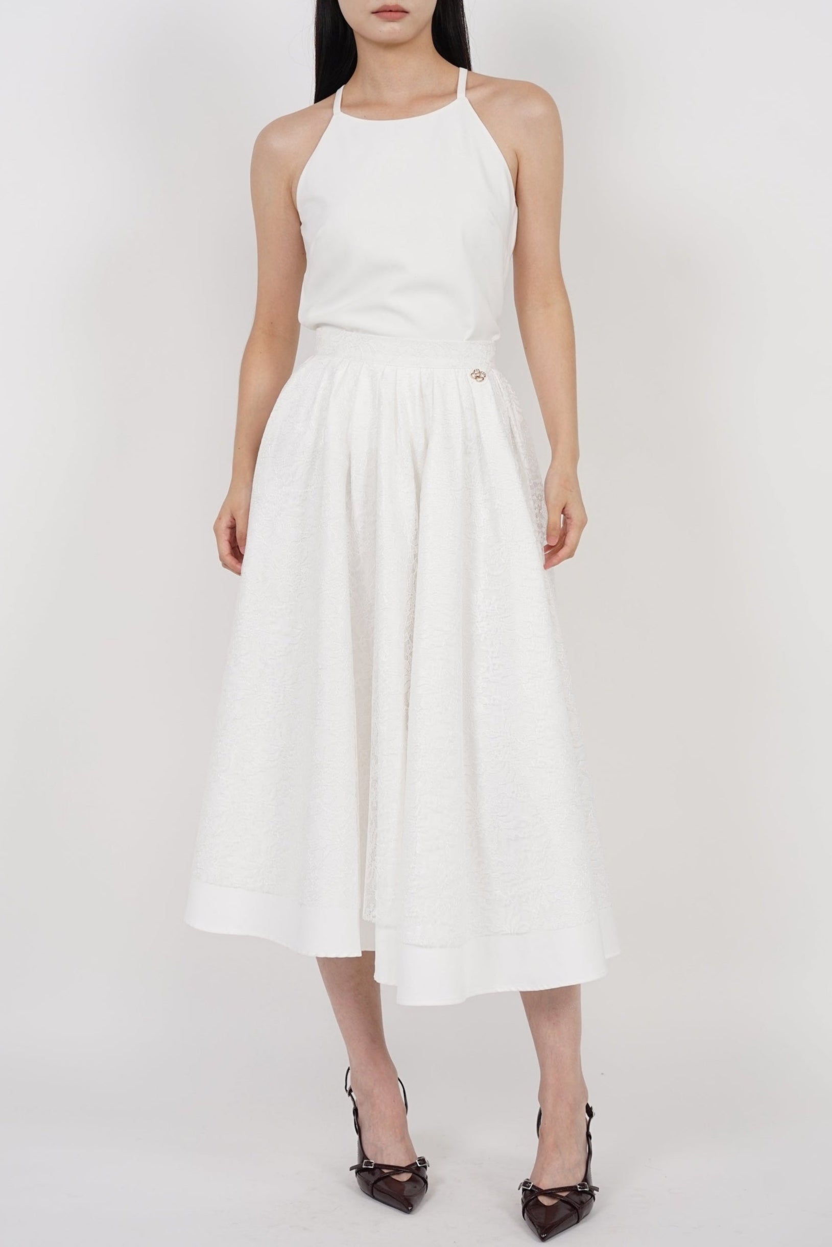 Halter Neck Top in White