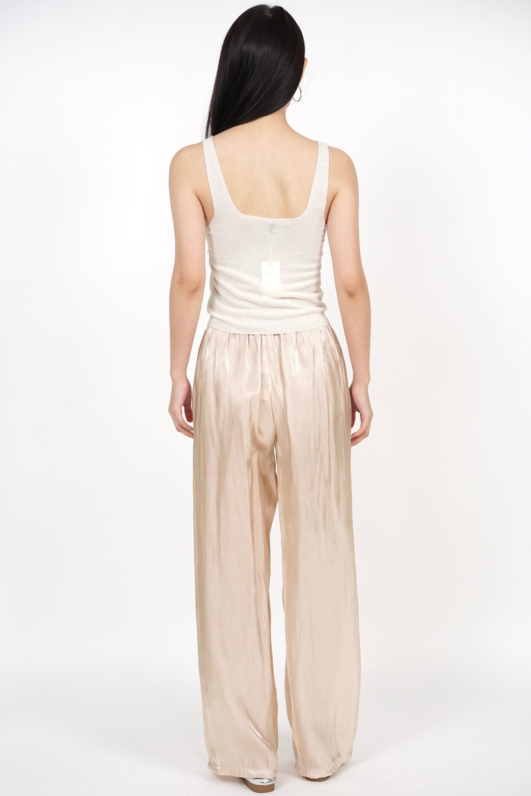 Singlet Knit Top in White
