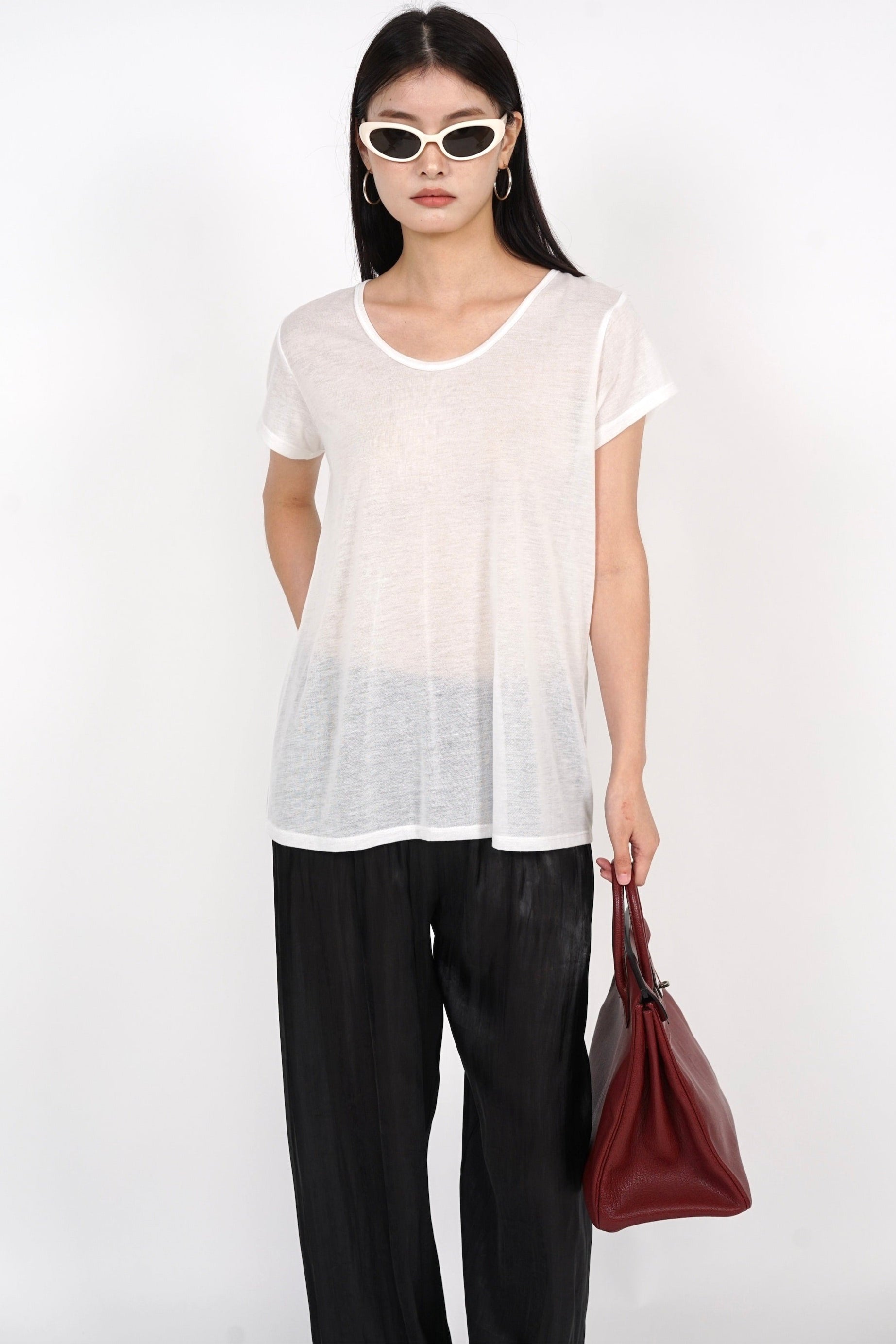 Oversized Tee in White