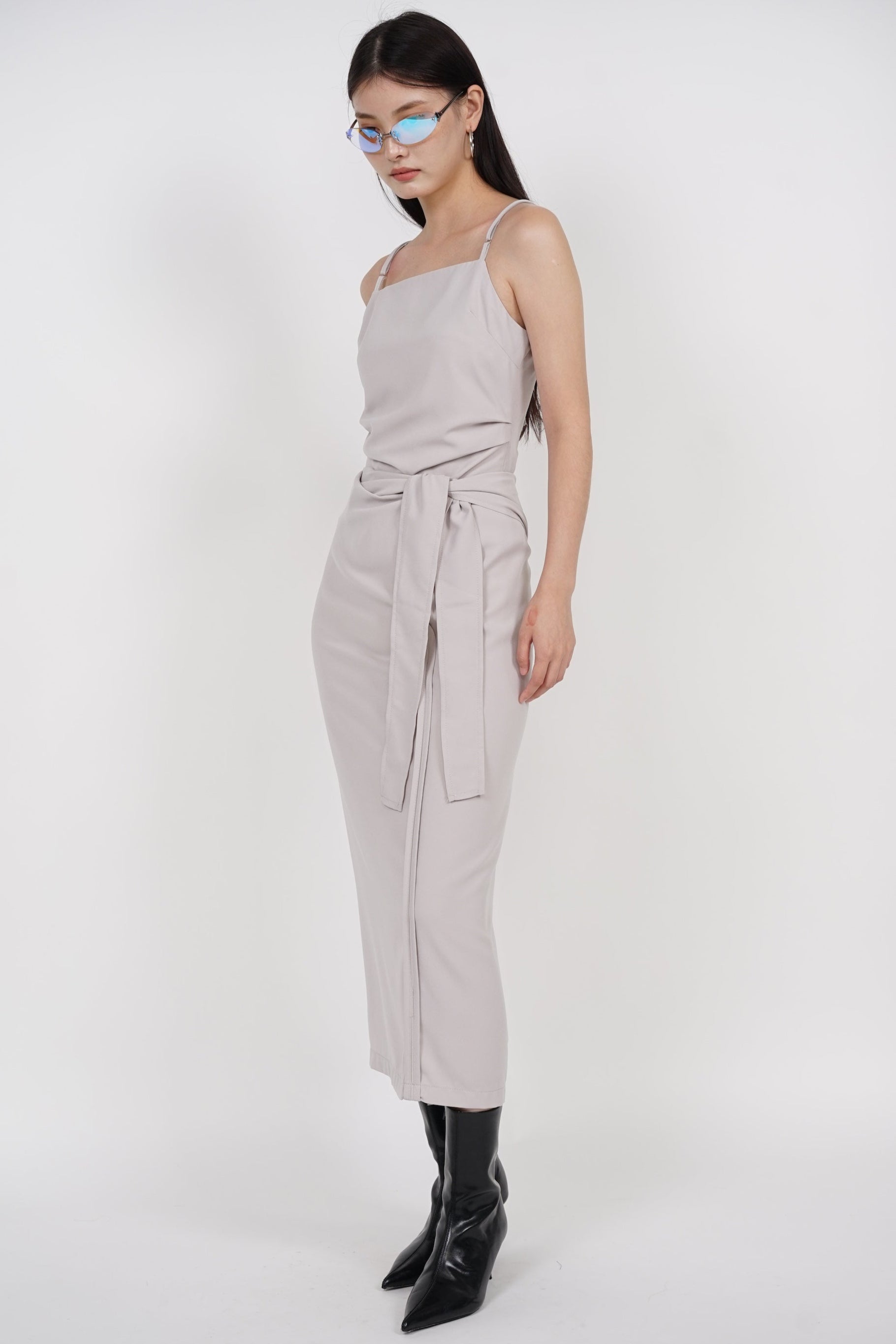 Gathered Waist Top in Gris