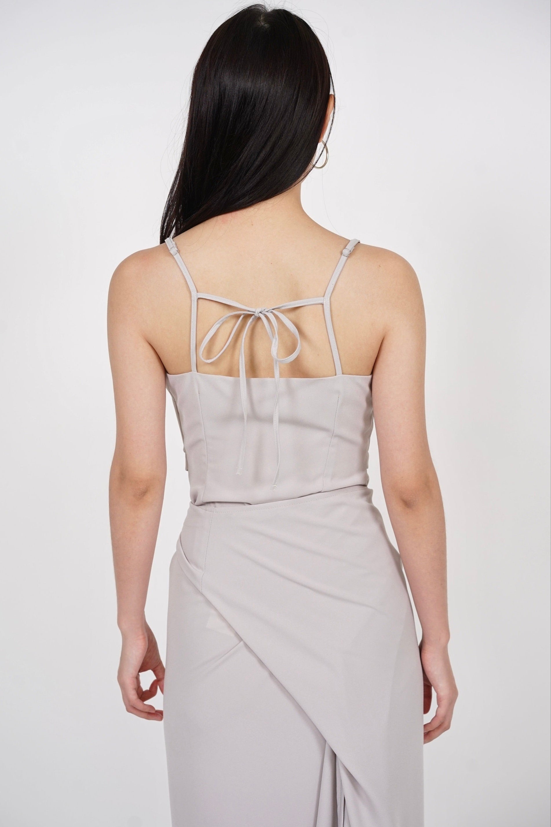 Gathered Waist Top in Gris