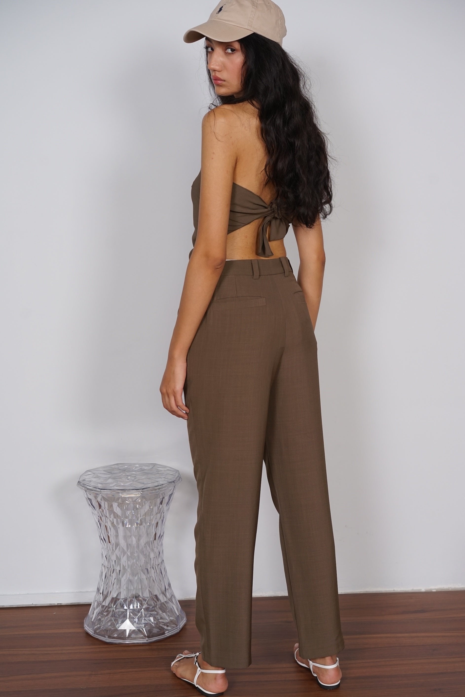 Hoshino Suit Pants in Chocolate