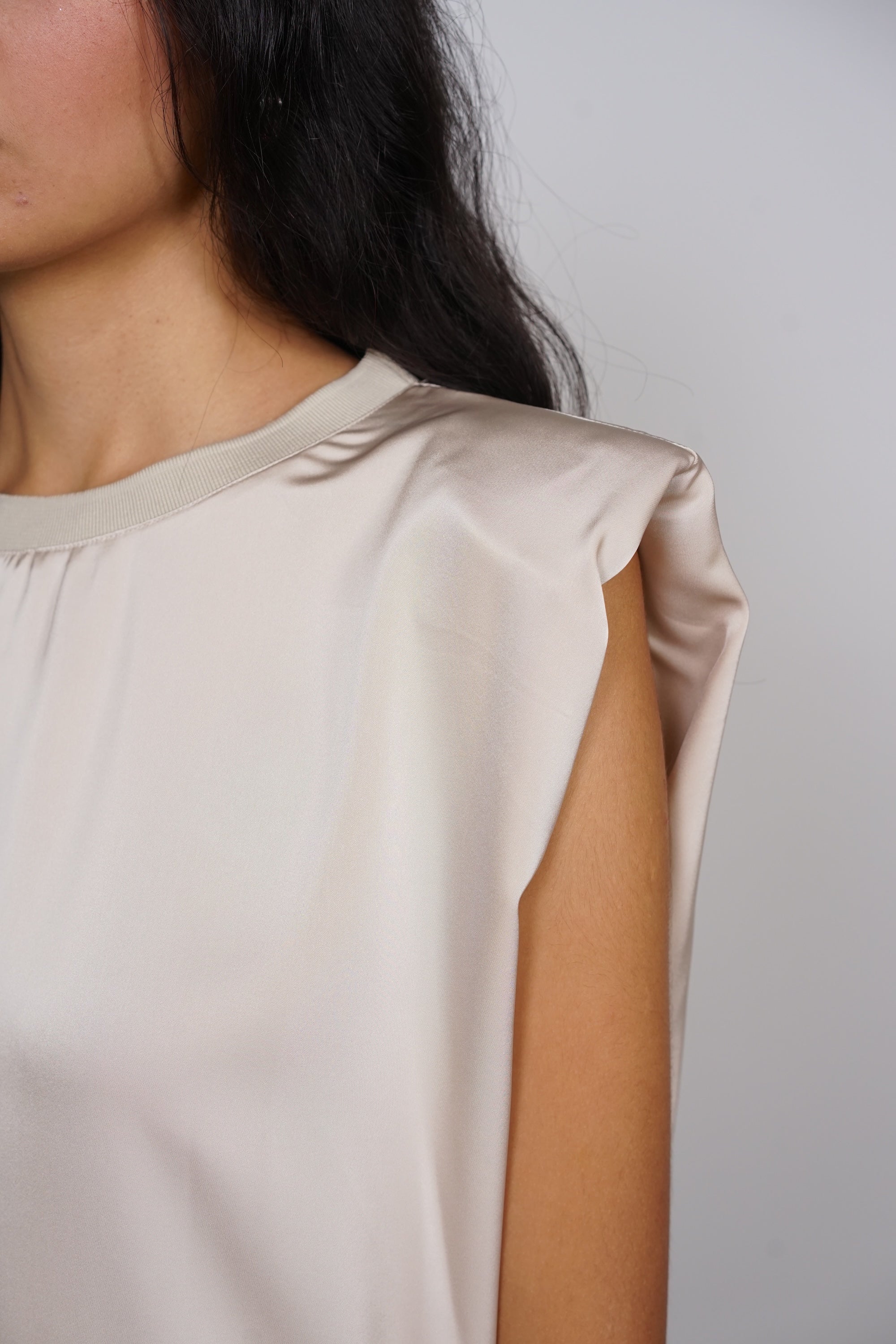 Maude Fluid Jumpsuit in Champagne