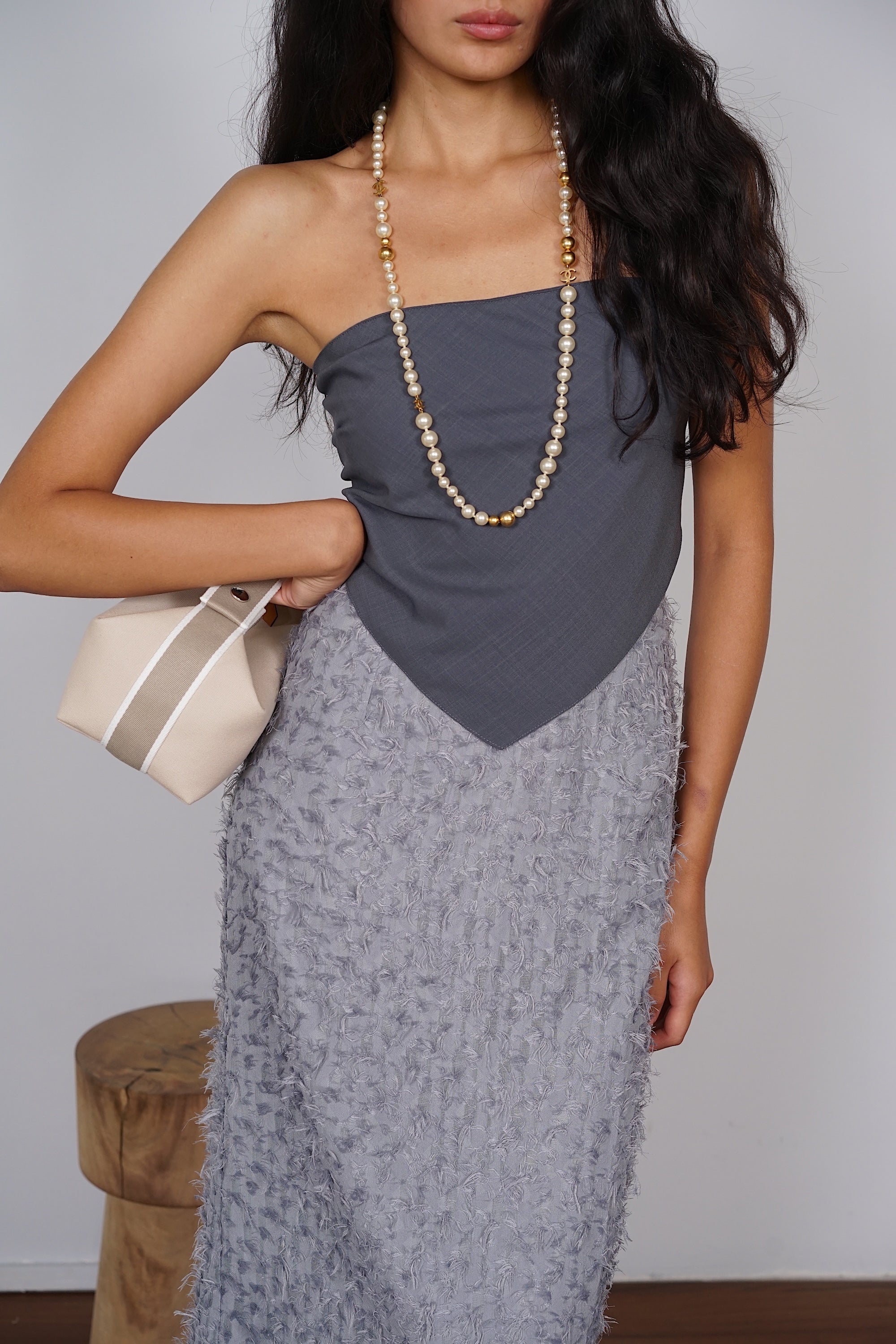 Bandana Top in Gris