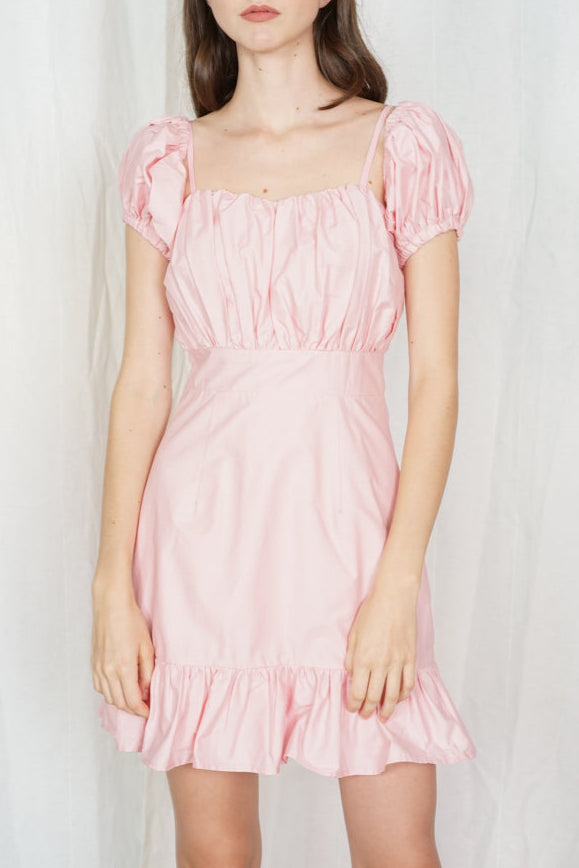 Talisa Ruched Dress in Pink