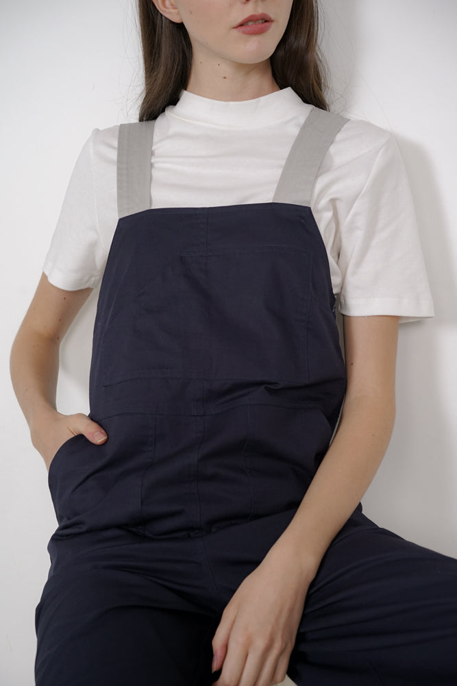 Carly Buckled Jumpsuit in Midnight