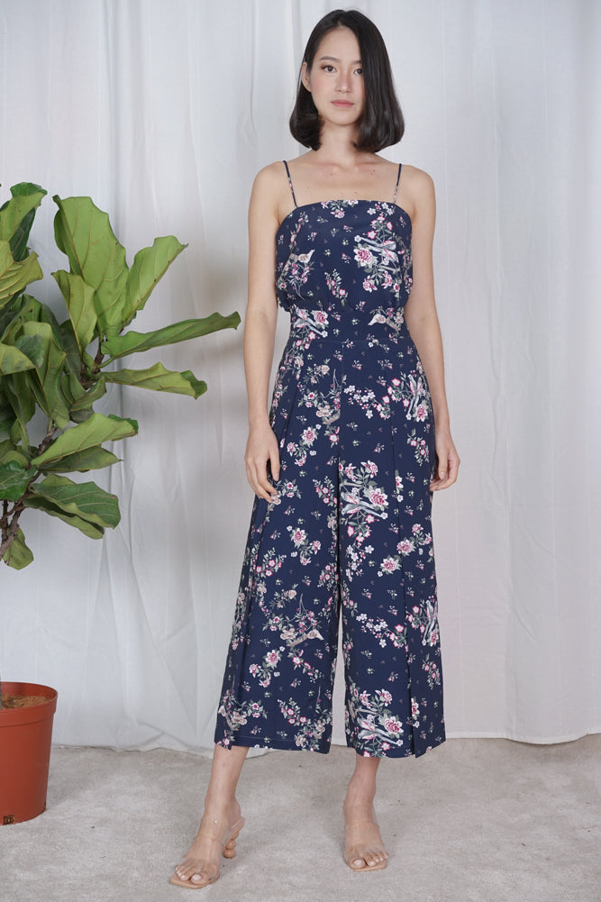 Aimer Cami Top in Navy Floral