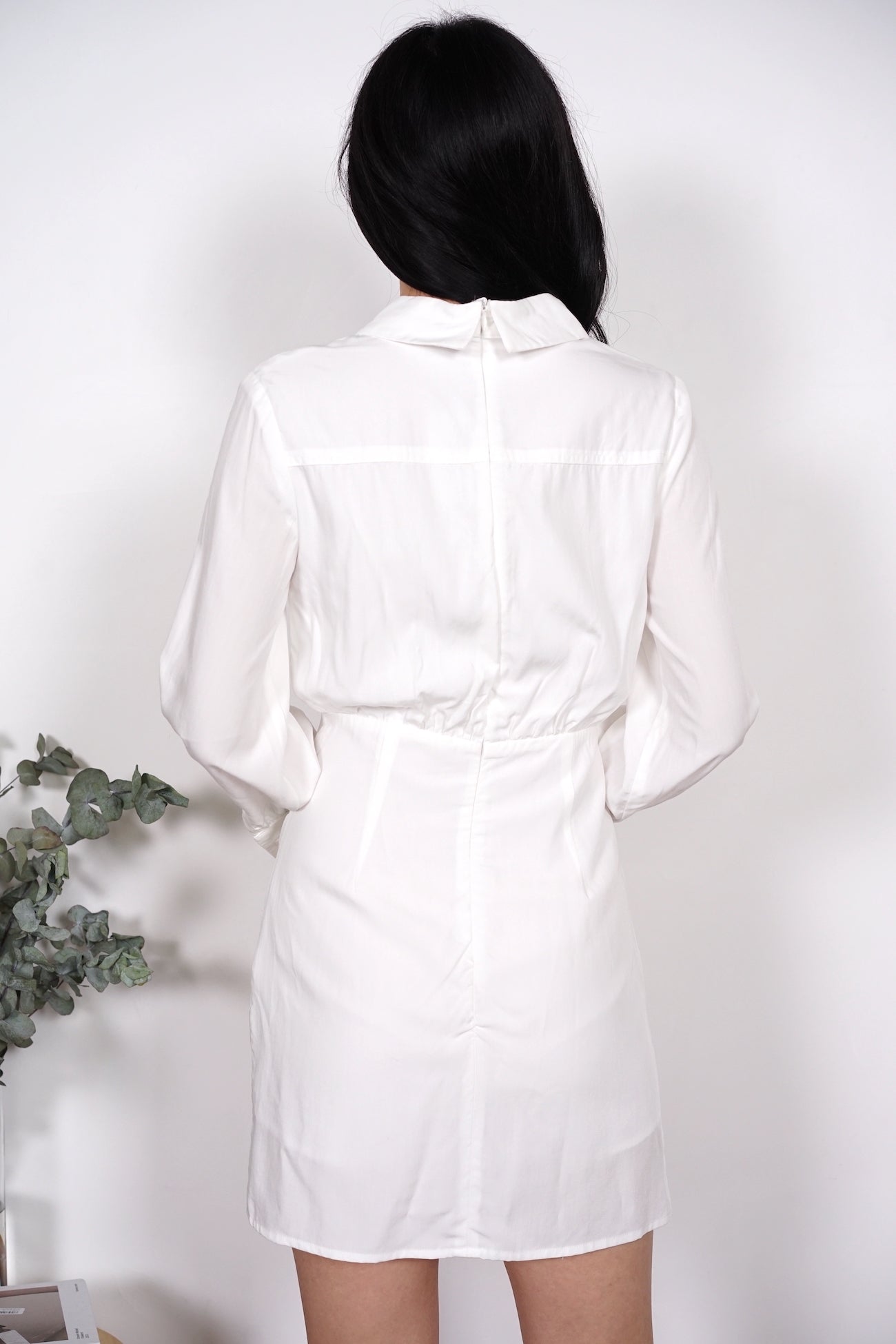 Feira Collared Romper in White