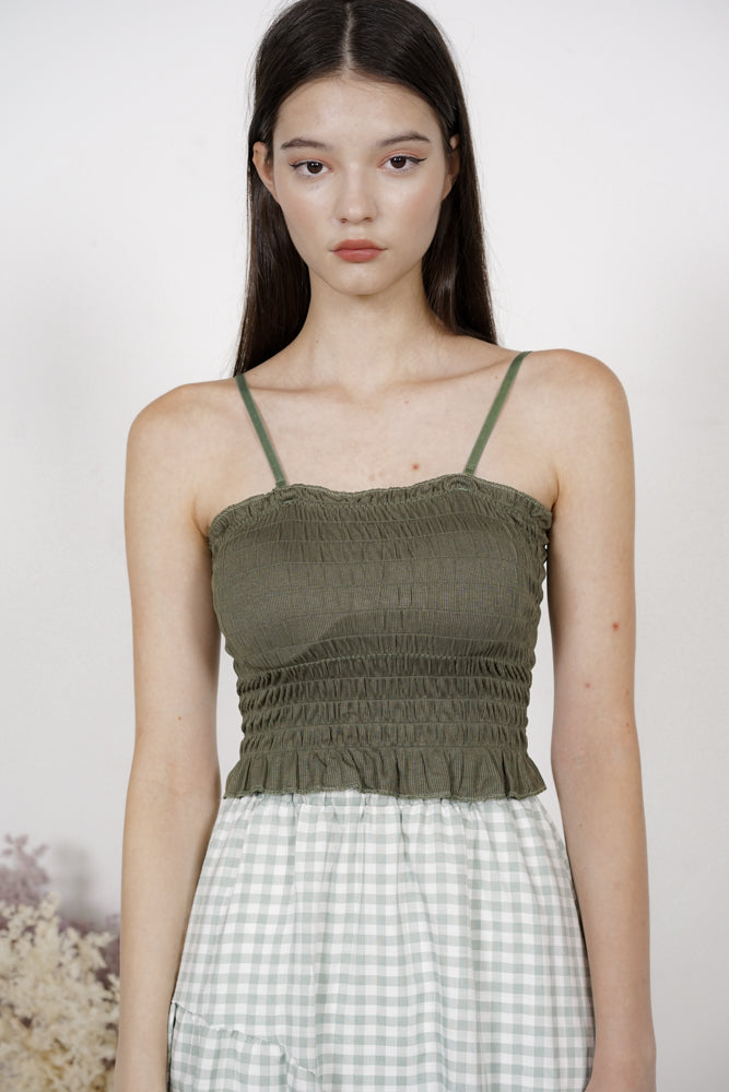 Baelyn Top in Forest Green