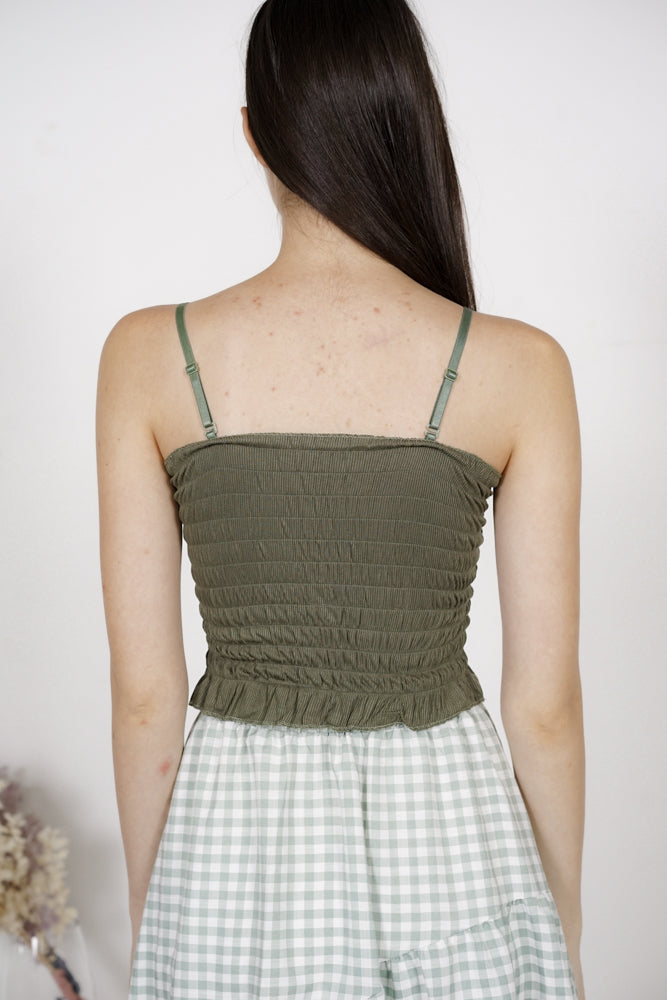 Baelyn Top in Forest Green