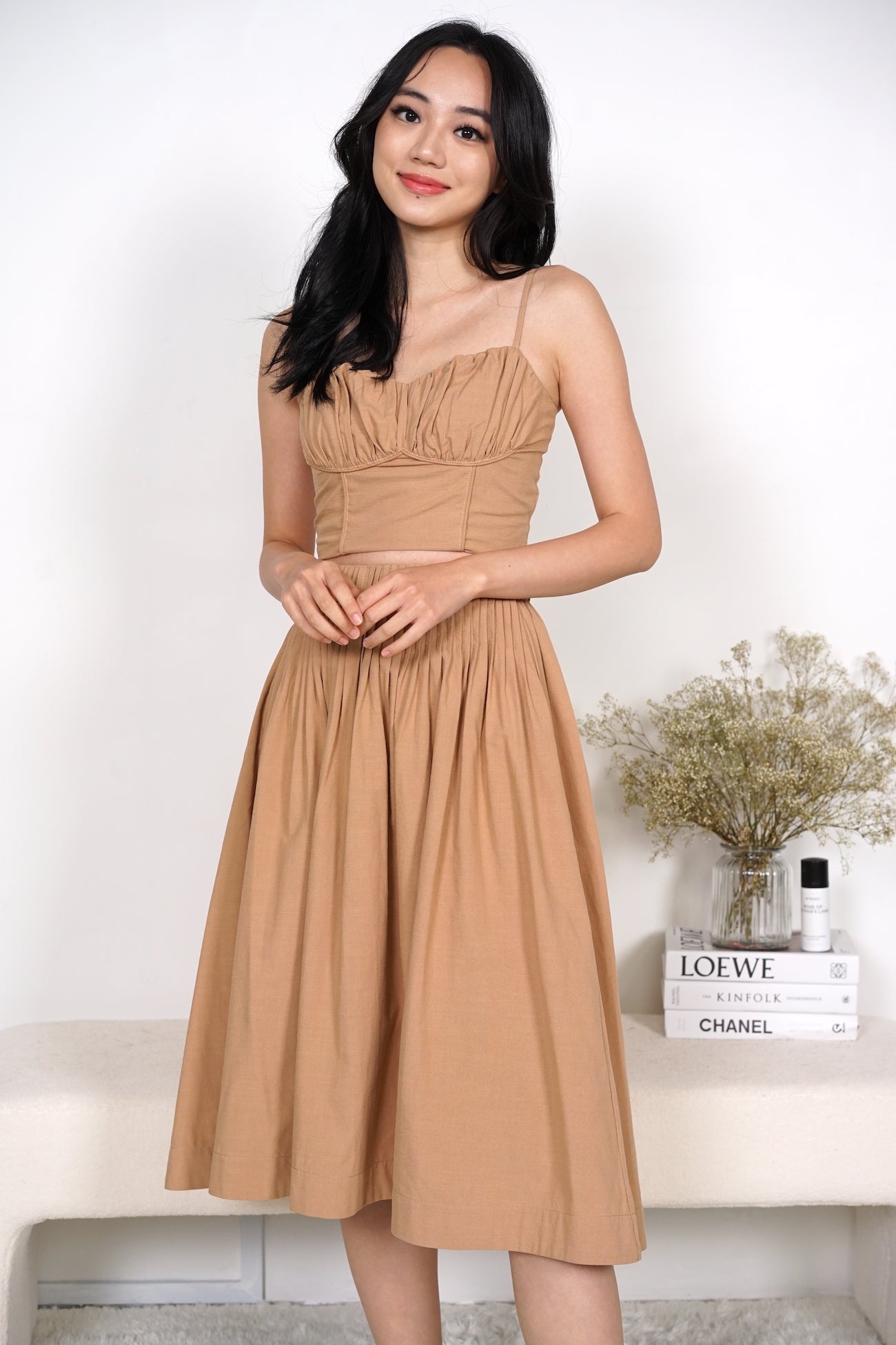 Nirva Ruched Top in Khaki