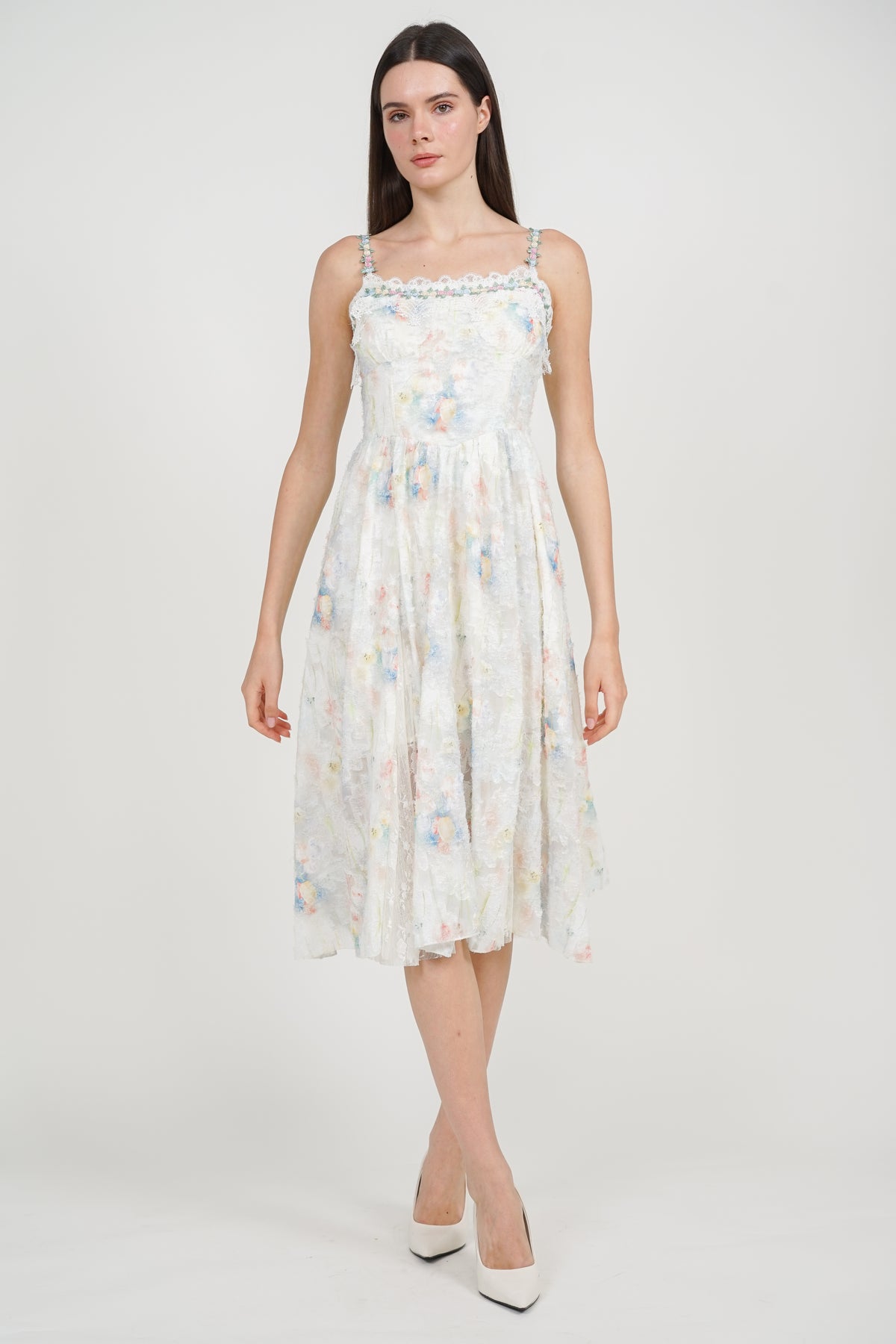 Garden Cami Dress in Multi Floral