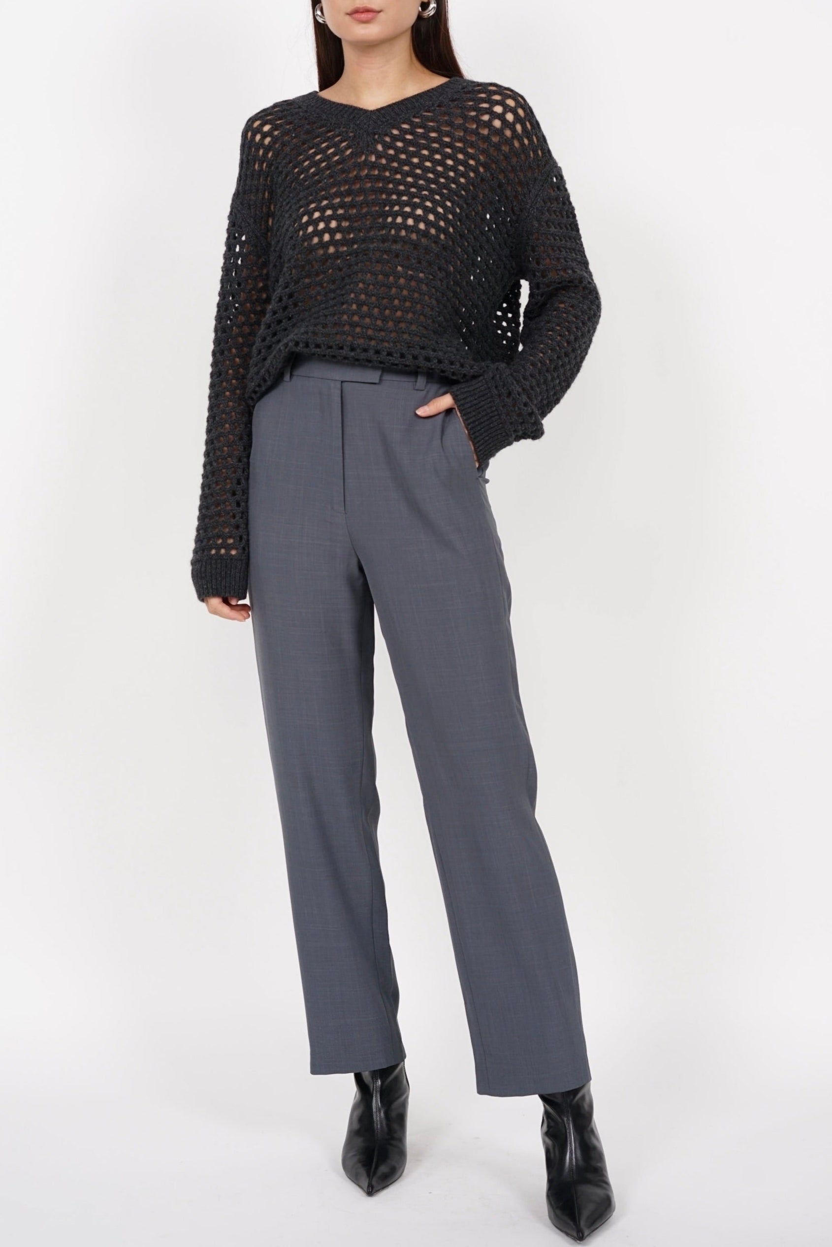Hoshino Suit Pants in Gris