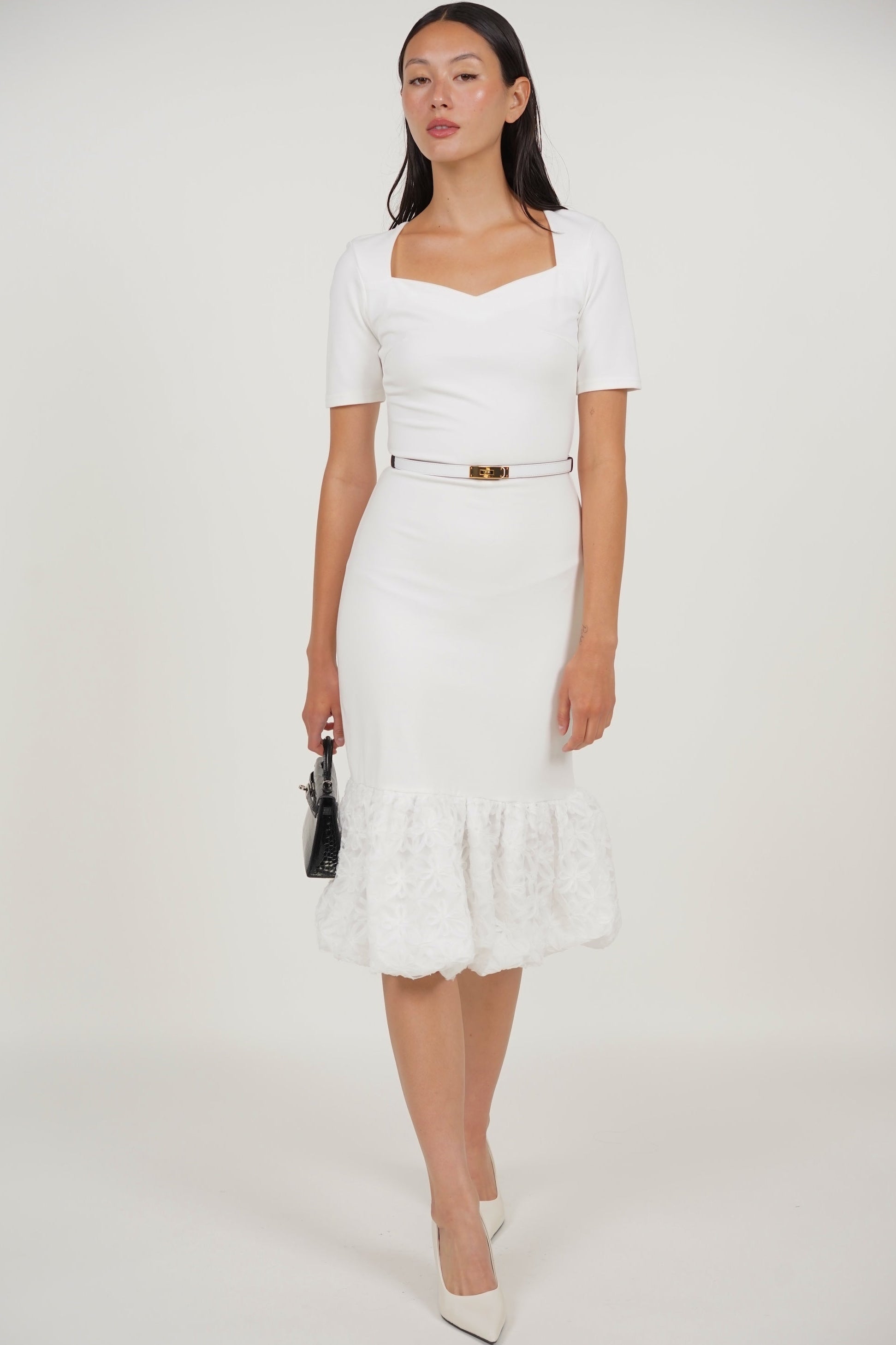 Sweetheart Mermaid Dress in White