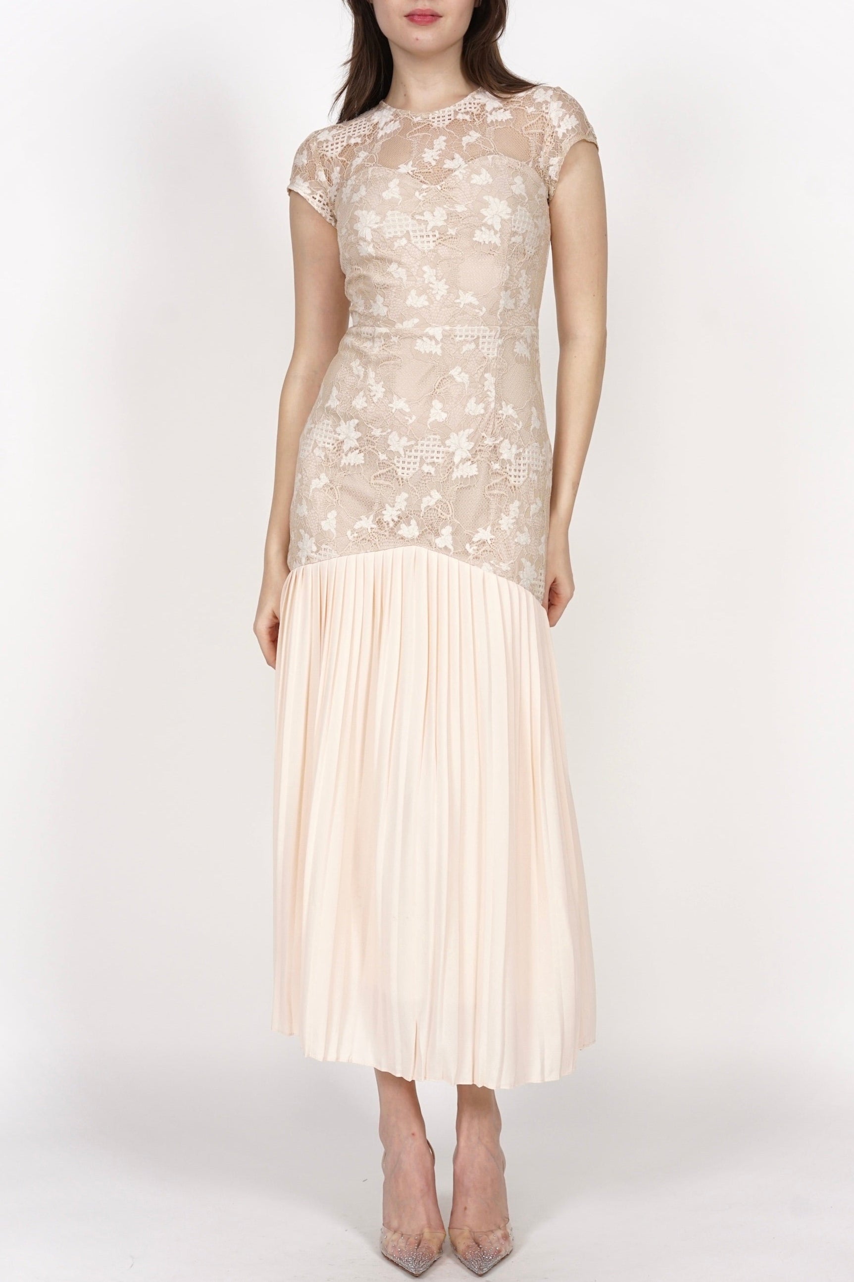 Everly lace Dress in Cream